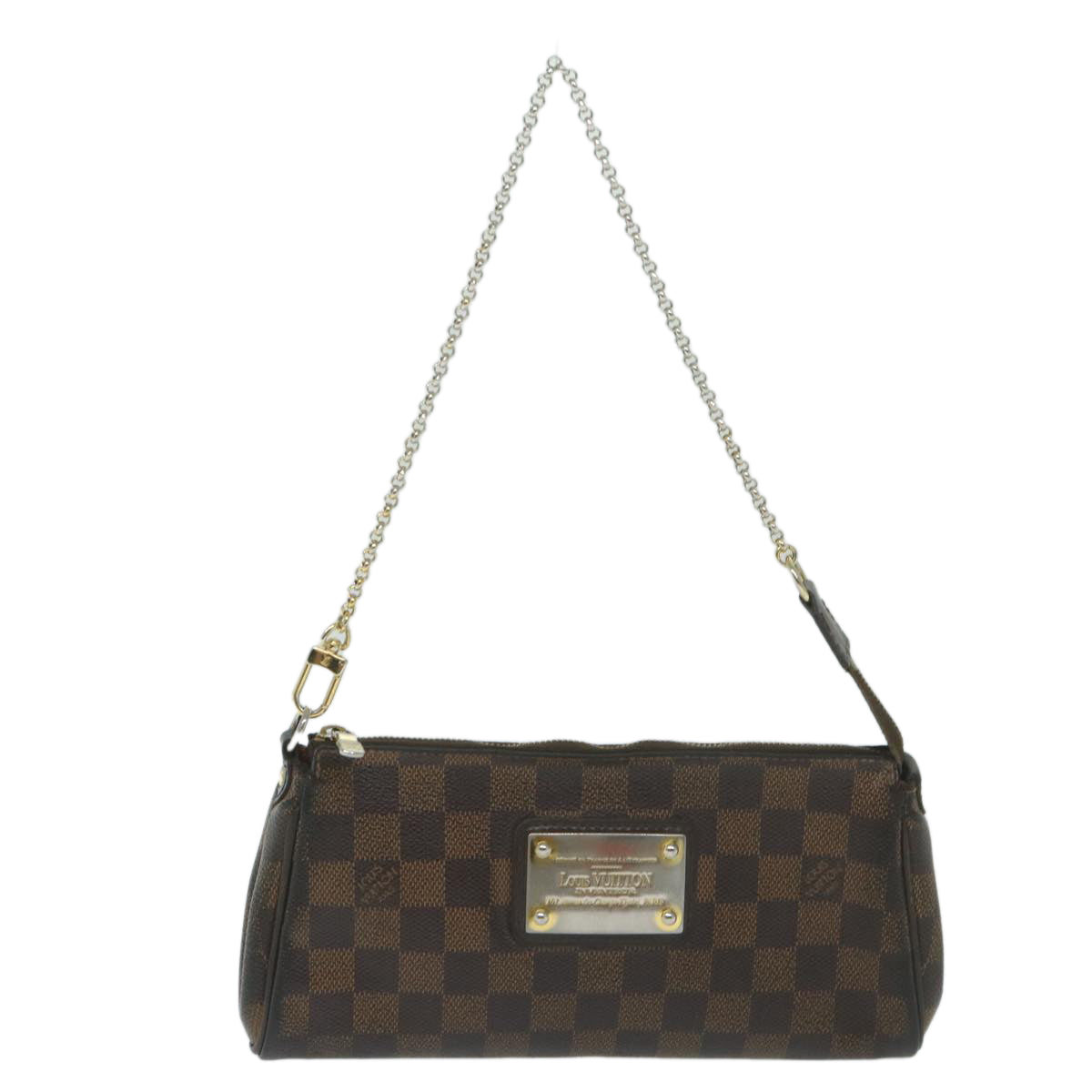 LOUIS VUITTON Damier Ebene Eva Shoulder Bag 2way N55213 LV Auth 64157