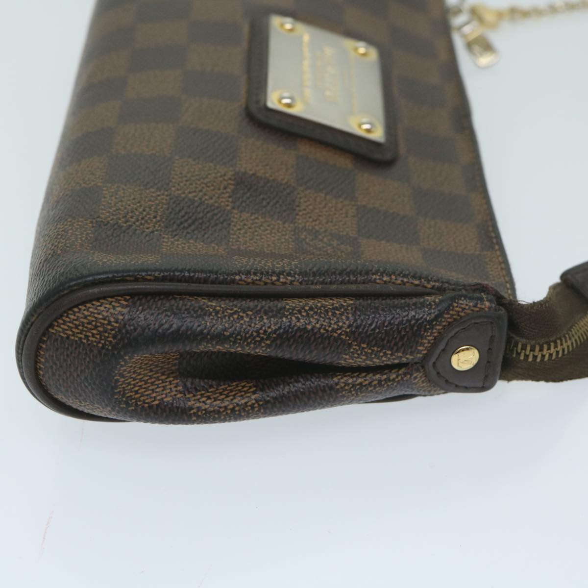 LOUIS VUITTON Damier Ebene Eva Shoulder Bag 2way N55213 LV Auth 64157