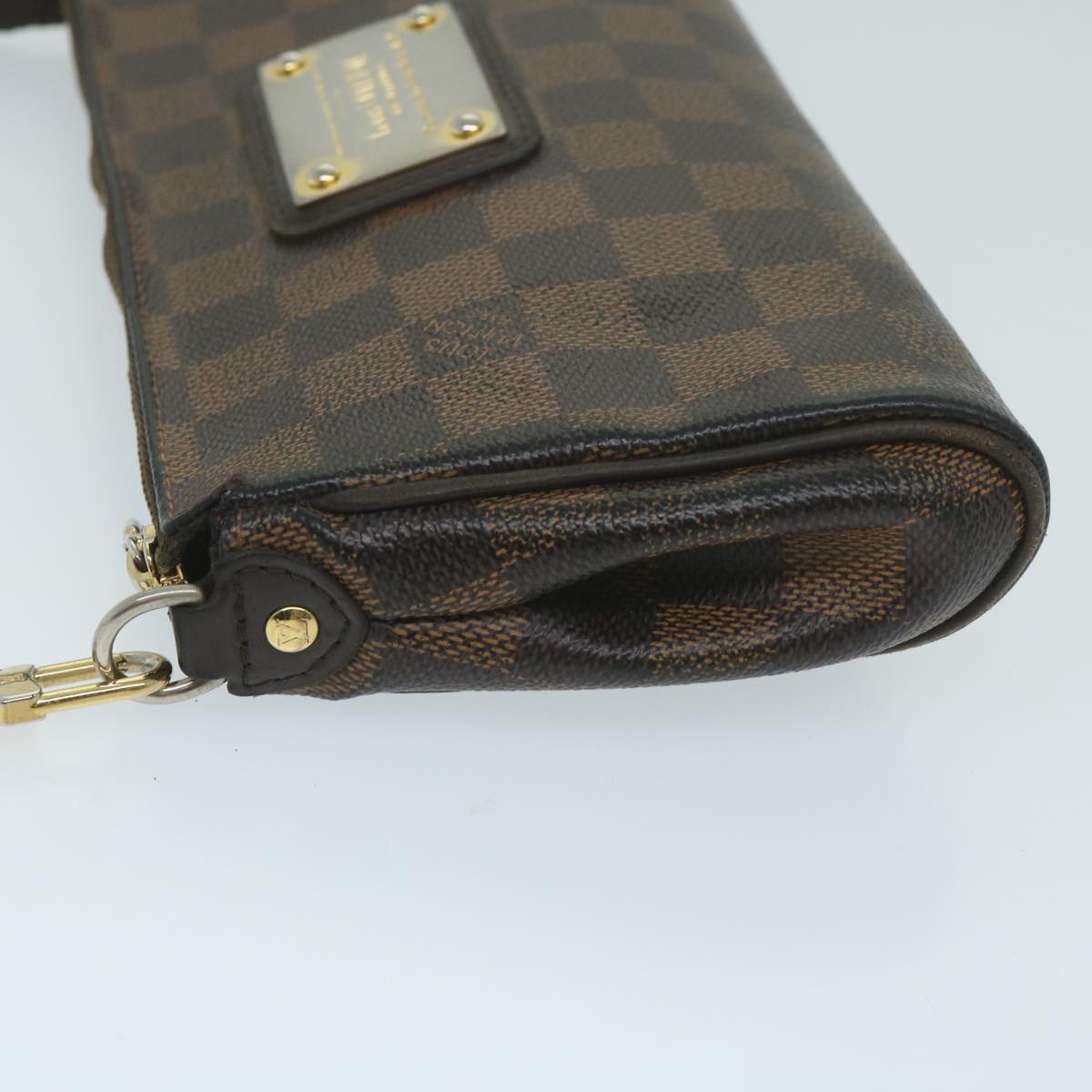 LOUIS VUITTON Damier Ebene Eva Shoulder Bag 2way N55213 LV Auth 64157