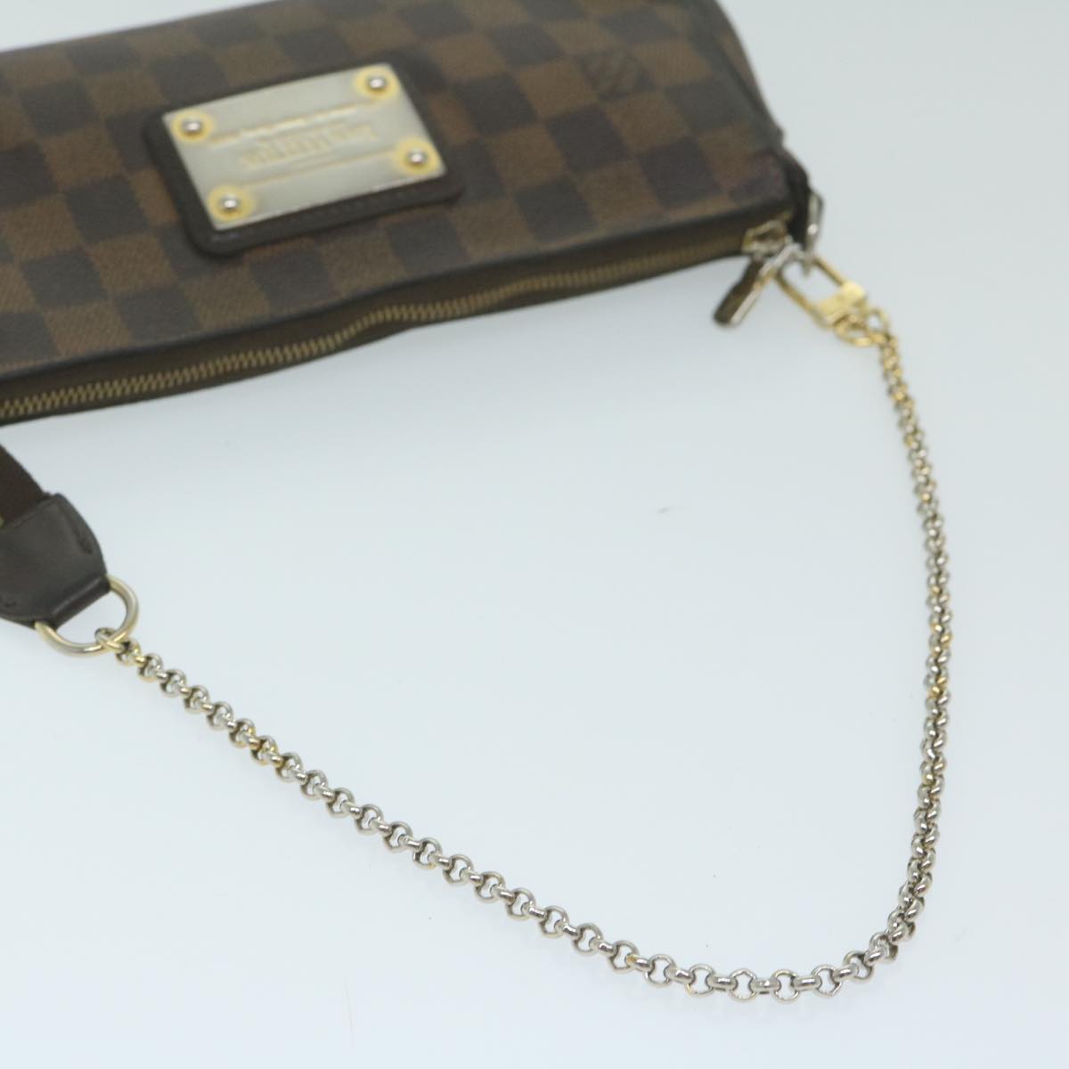 LOUIS VUITTON Damier Ebene Eva Shoulder Bag 2way N55213 LV Auth 64157