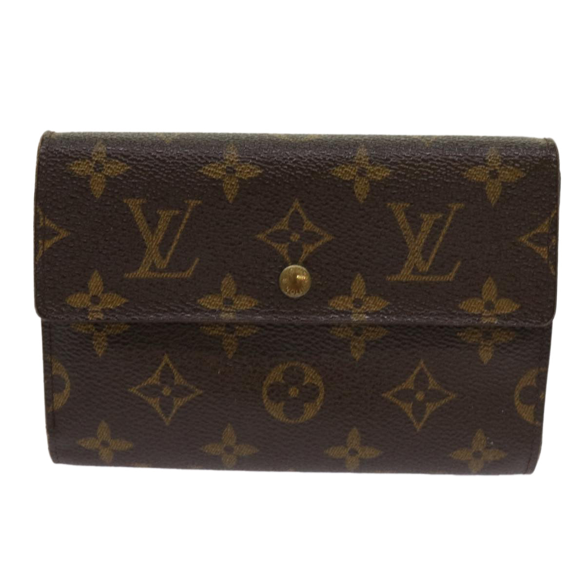 LOUIS VUITTON Monogram Porte Tresor Etui Papie Wallet M61202 LV Auth 64200 - 0