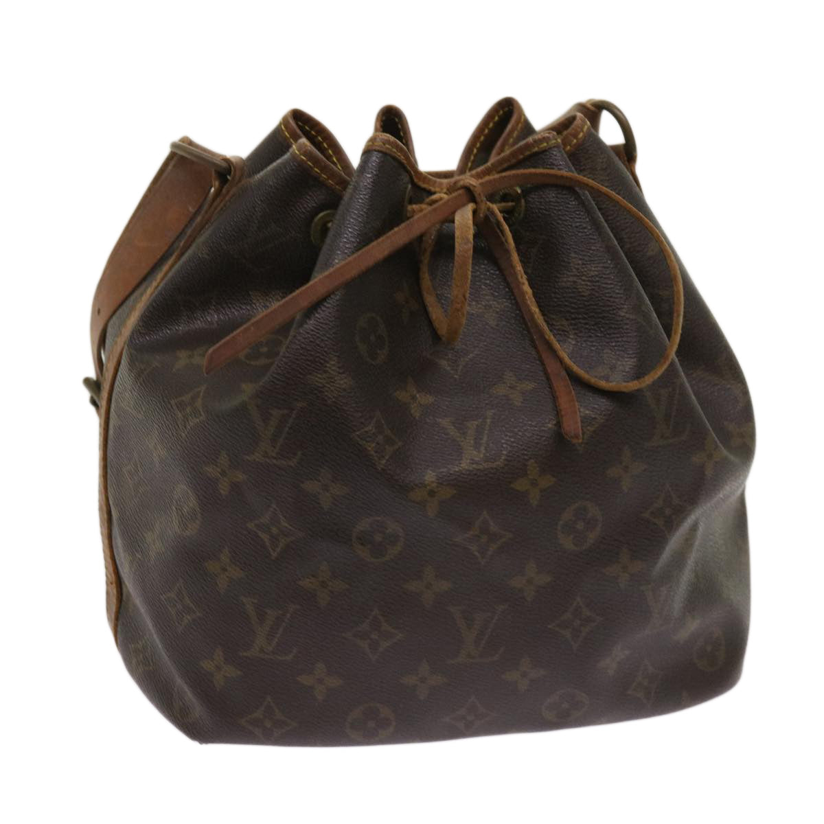 LOUIS VUITTON Monogram Petit Noe Shoulder Bag M42226 LV Auth 64260