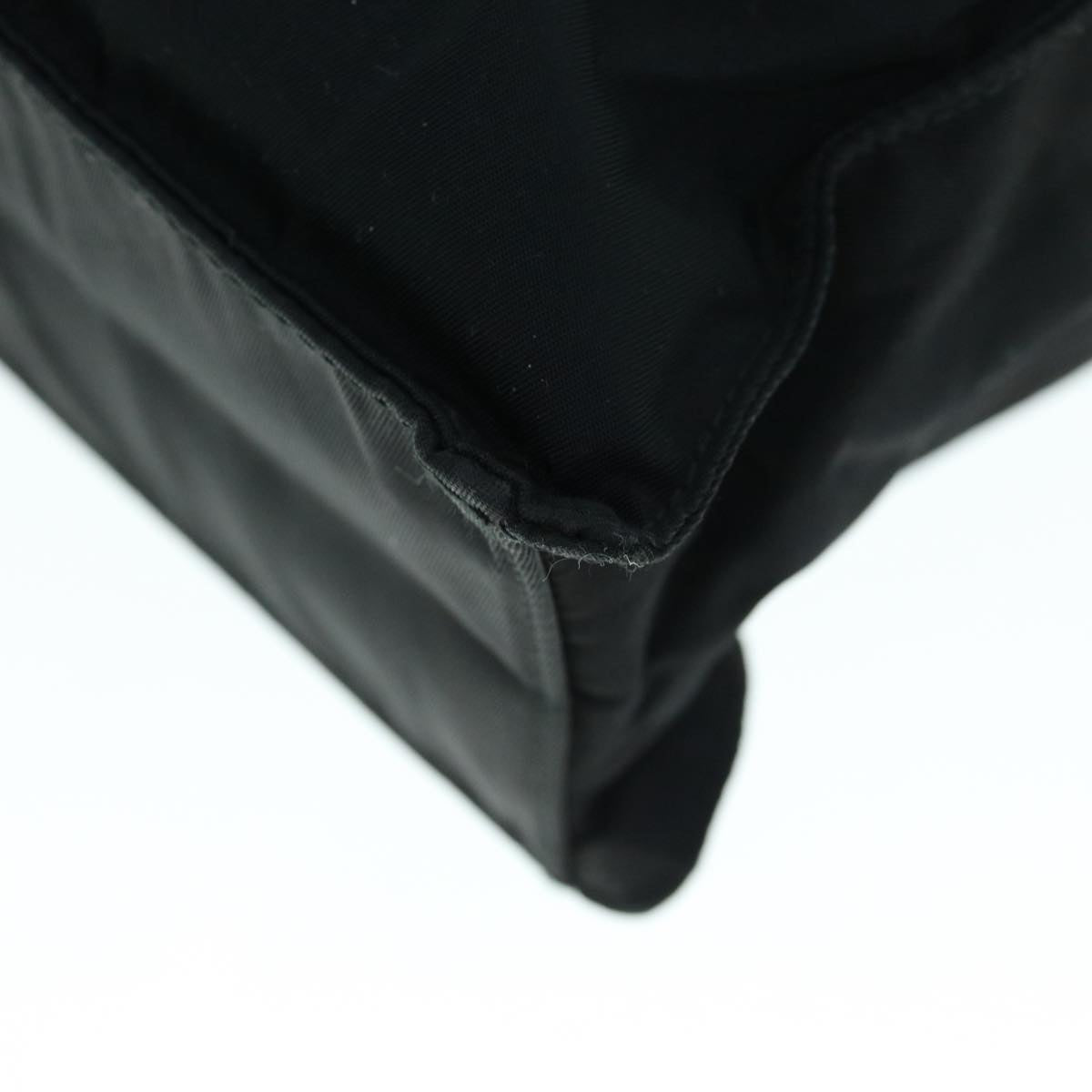PRADA Tote Bag Nylon Black Auth 64276