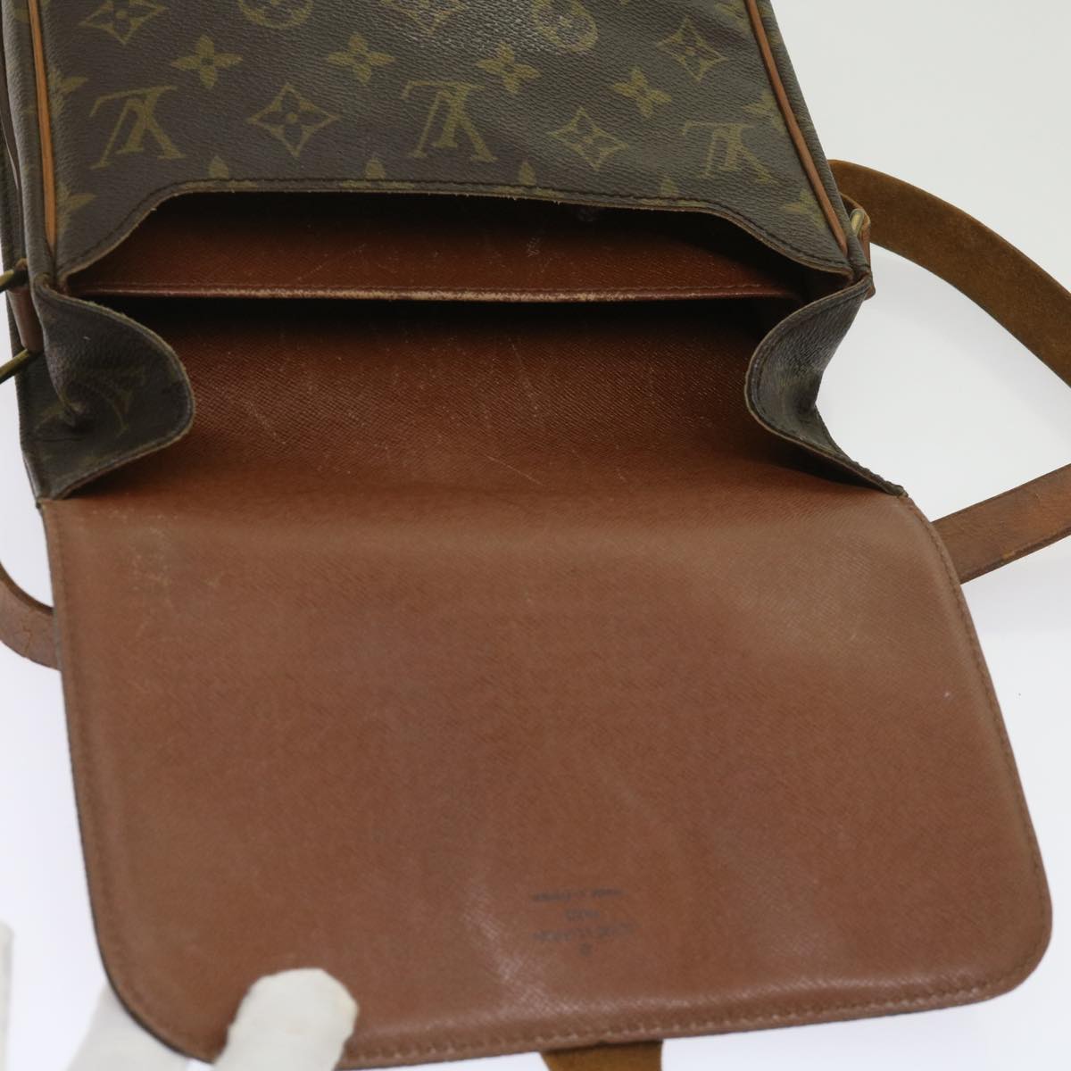 LOUIS VUITTON Monogram Cartouchiere GM Shoulder Bag M51252 LV Auth 64327