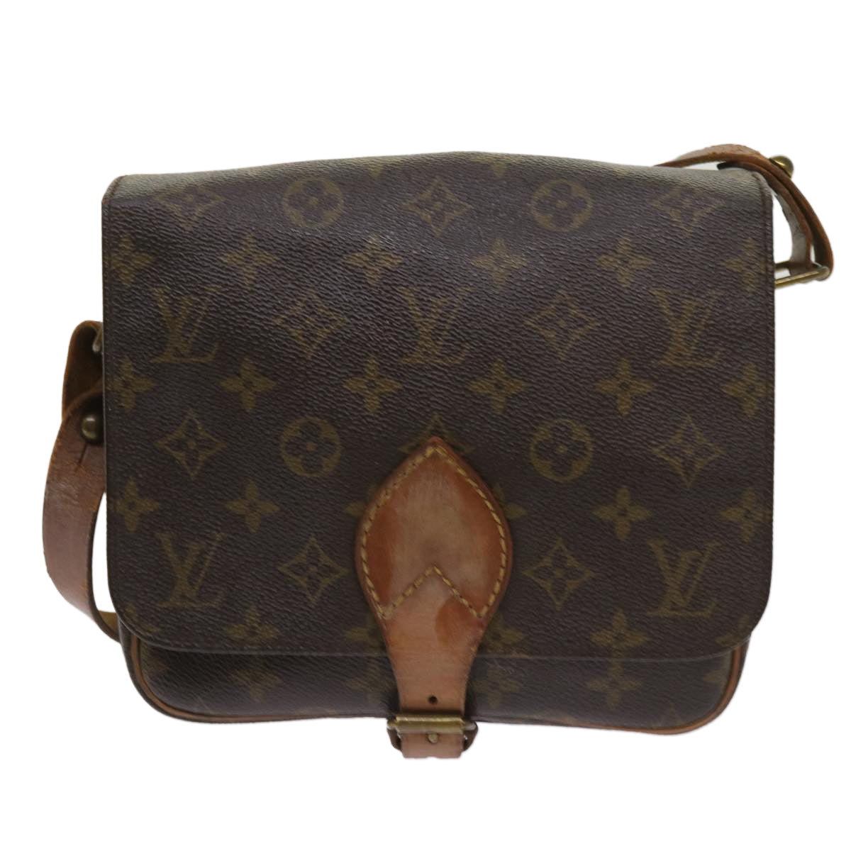 LOUIS VUITTON Monogram Cartouchiere GM Shoulder Bag M51252 LV Auth 64327