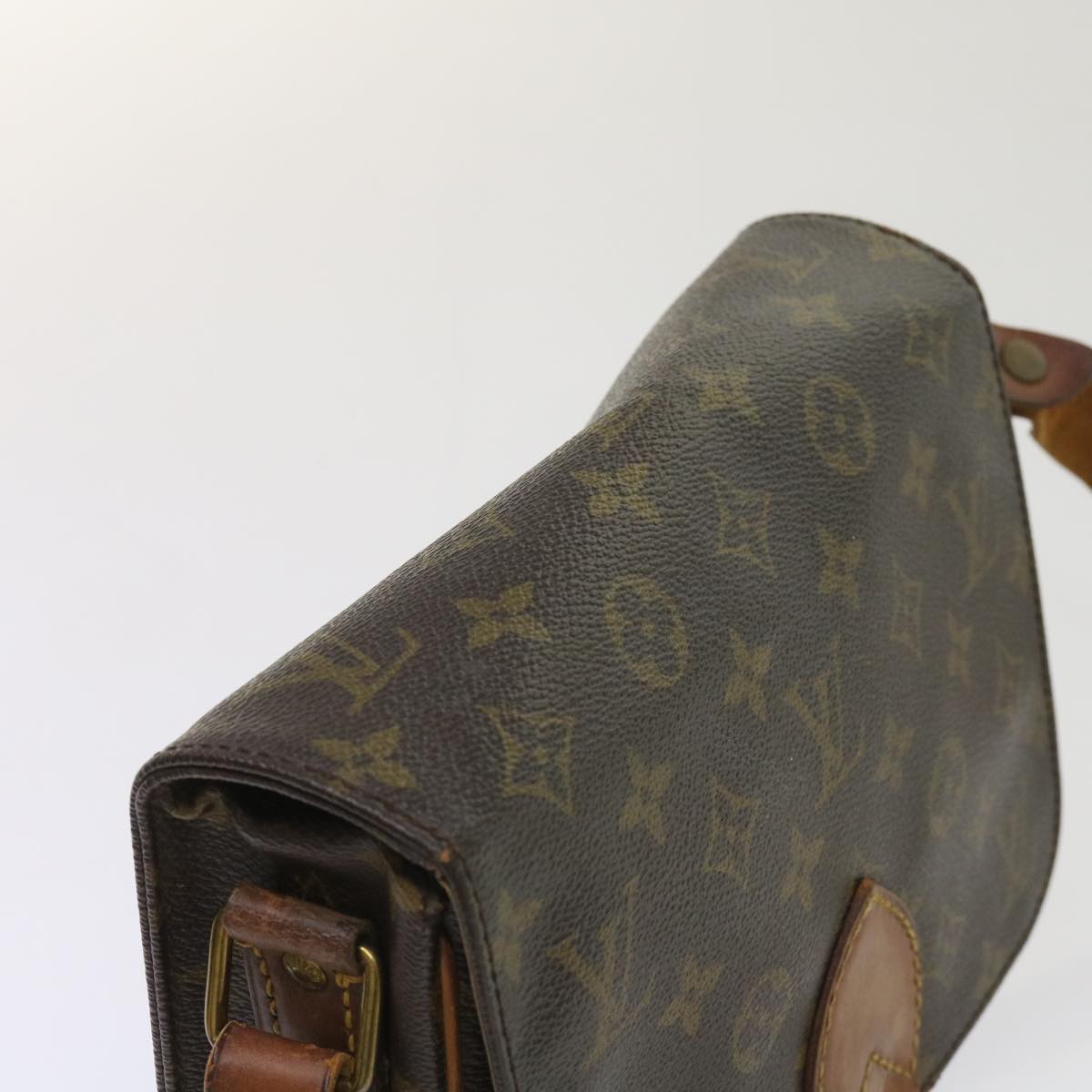 LOUIS VUITTON Monogram Cartouchiere GM Shoulder Bag M51252 LV Auth 64327