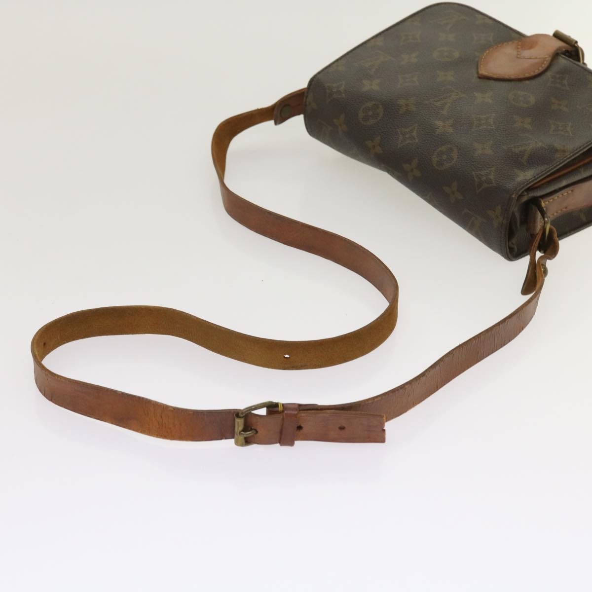 LOUIS VUITTON Monogram Cartouchiere GM Shoulder Bag M51252 LV Auth 64327