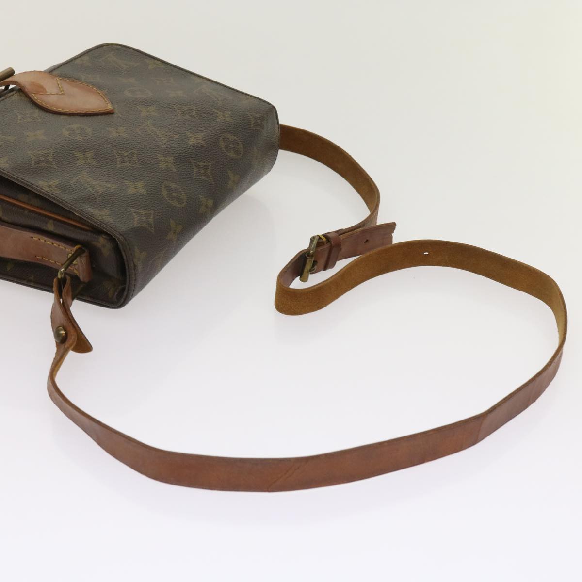 LOUIS VUITTON Monogram Cartouchiere GM Shoulder Bag M51252 LV Auth 64327