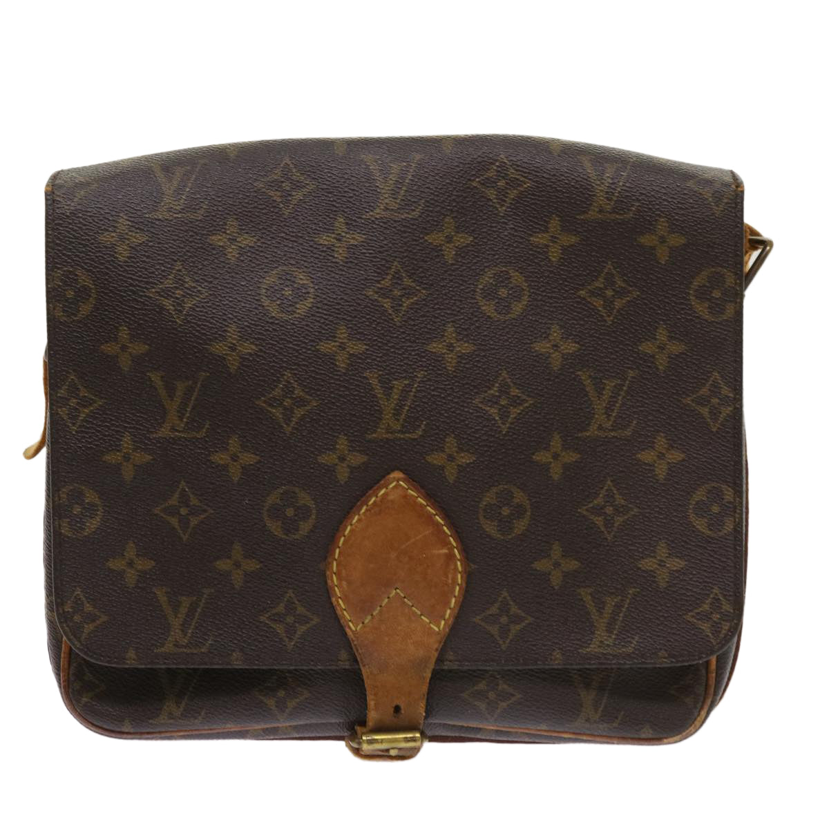 LOUIS VUITTON Monogram Cartouchiere GM Shoulder Bag M51252 LV Auth 64328