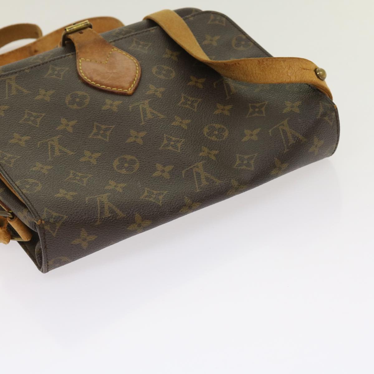 LOUIS VUITTON Monogram Cartouchiere GM Shoulder Bag M51252 LV Auth 64328