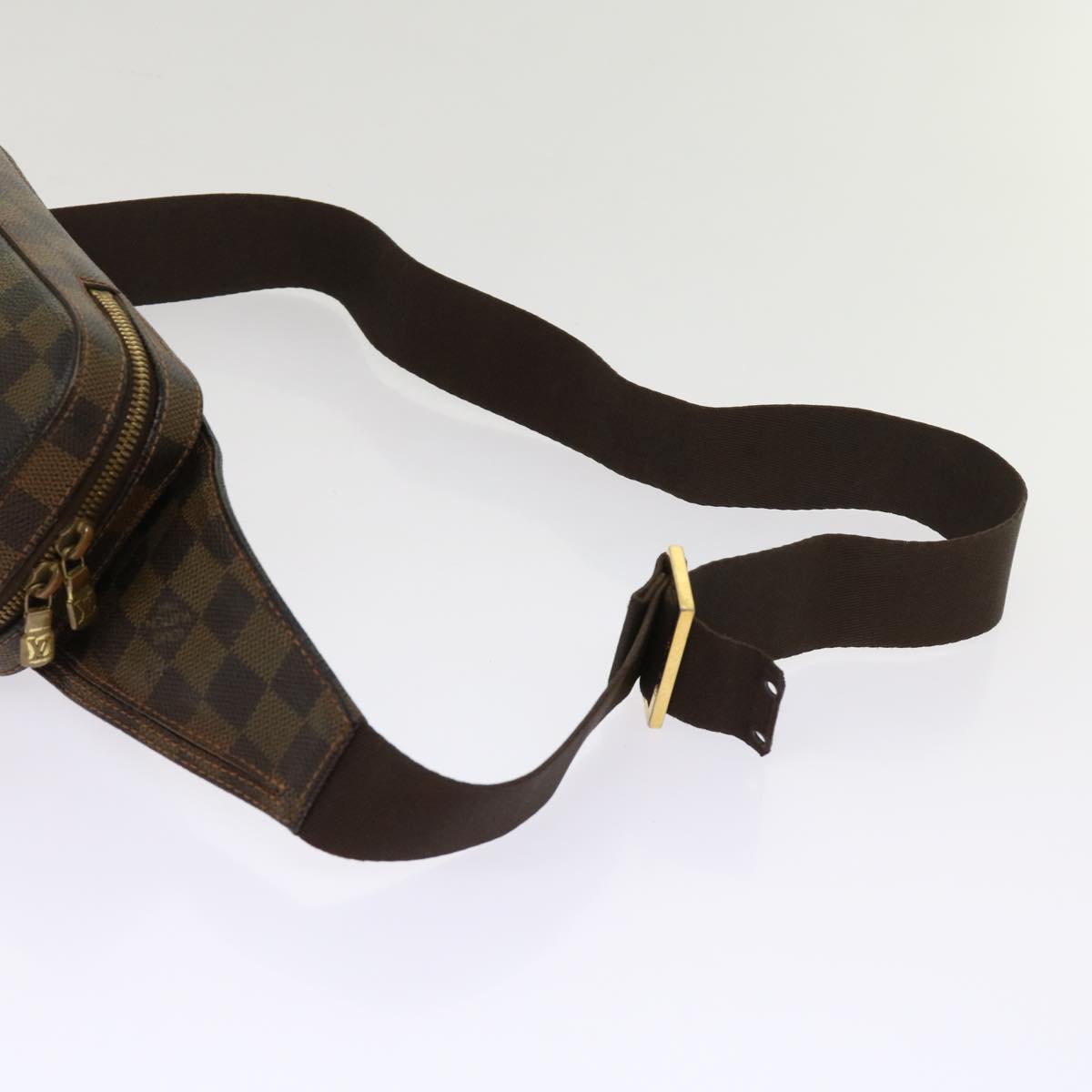 LOUIS VUITTON Damier Ebene Geronimos Shoulder Bag N51994 LV Auth 64330