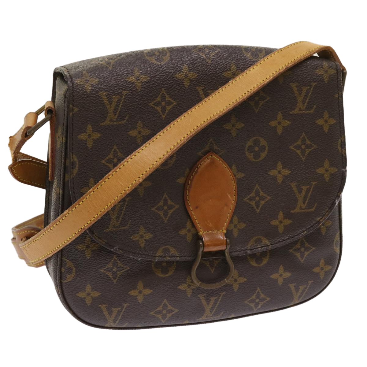 LOUIS VUITTON Monogram Saint Cloud GM Shoulder Bag M51242 LV Auth 64387