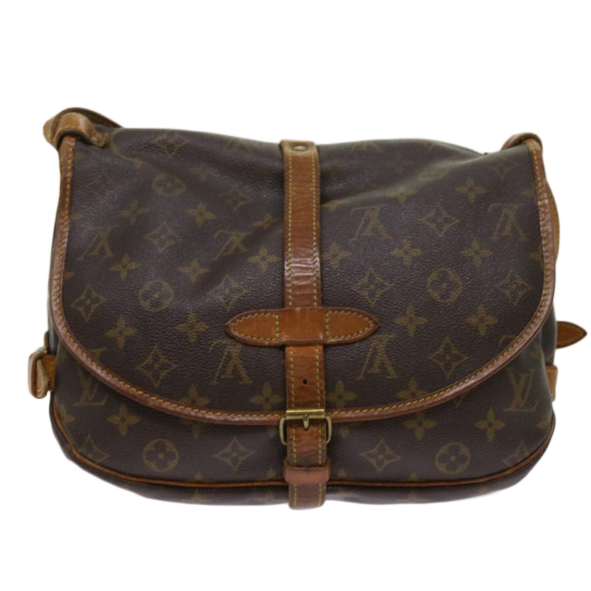 LOUIS VUITTON Monogram Saumur 30 Shoulder Bag M42256 LV Auth 64409 - 0