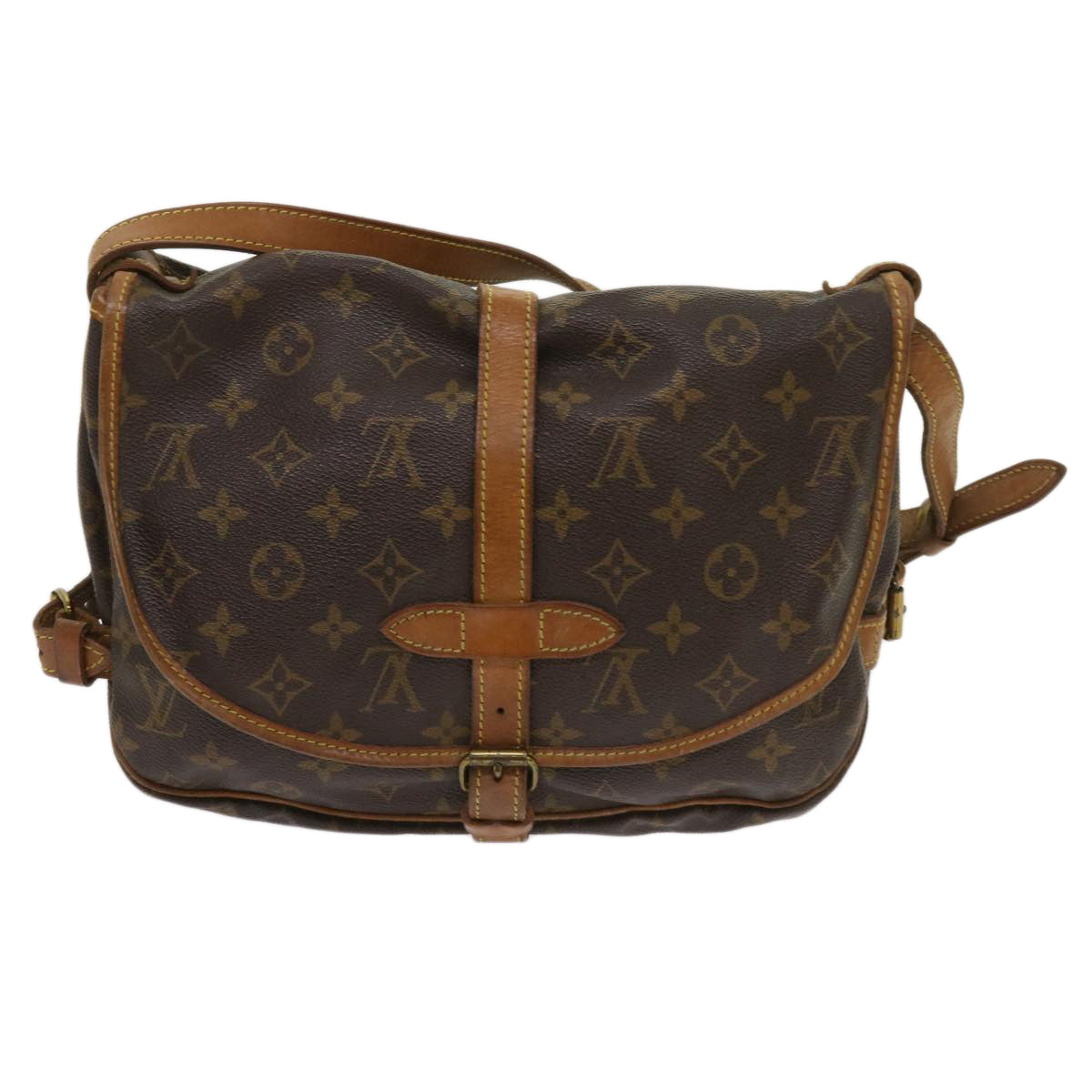 LOUIS VUITTON Monogram Saumur 30 Shoulder Bag M42256 LV Auth 64411 - 0