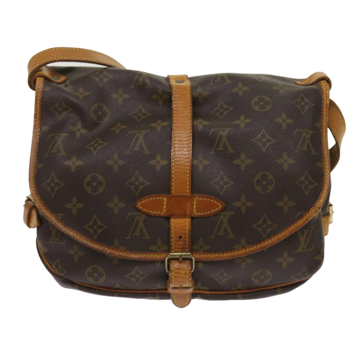 LOUIS VUITTON Monogram Saumur 30 Shoulder Bag M42256 LV Auth 64412 - 0