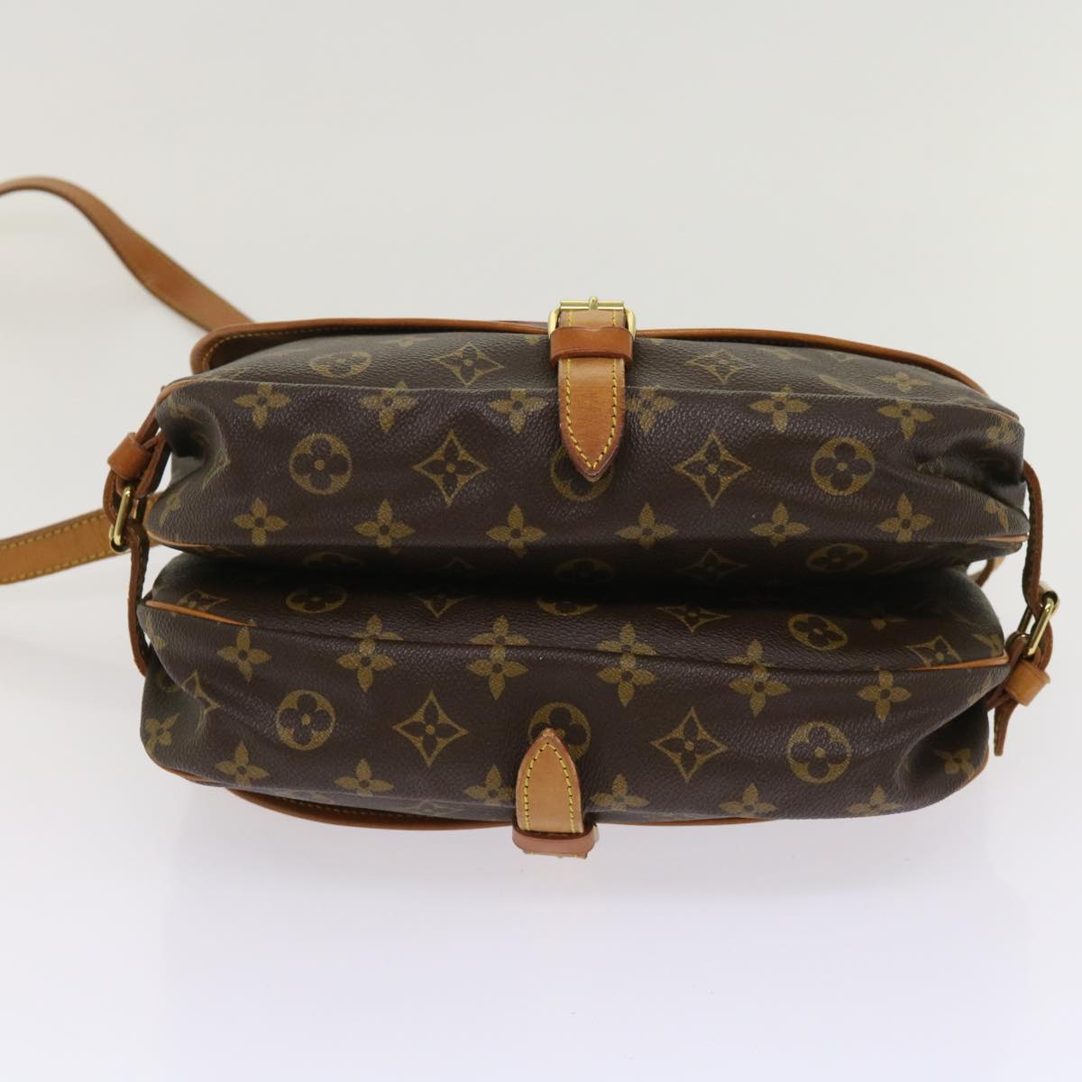 LOUIS VUITTON Monogram Saumur 30 Shoulder Bag M42256 LV Auth 64413