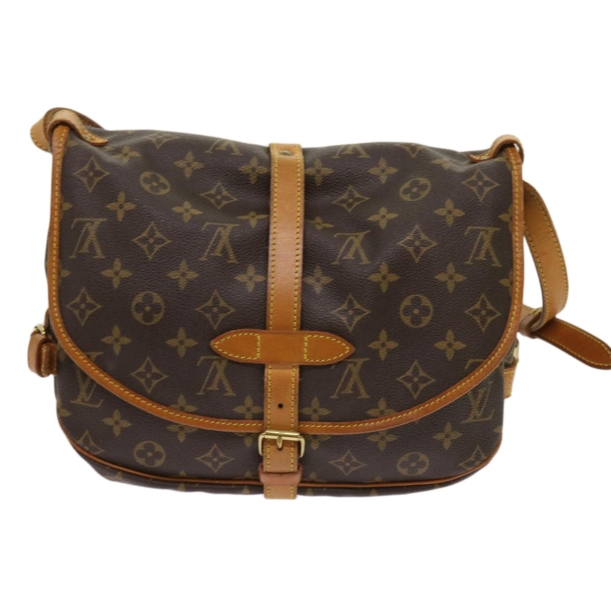 LOUIS VUITTON Monogram Saumur 30 Shoulder Bag M42256 LV Auth 64413 - 0