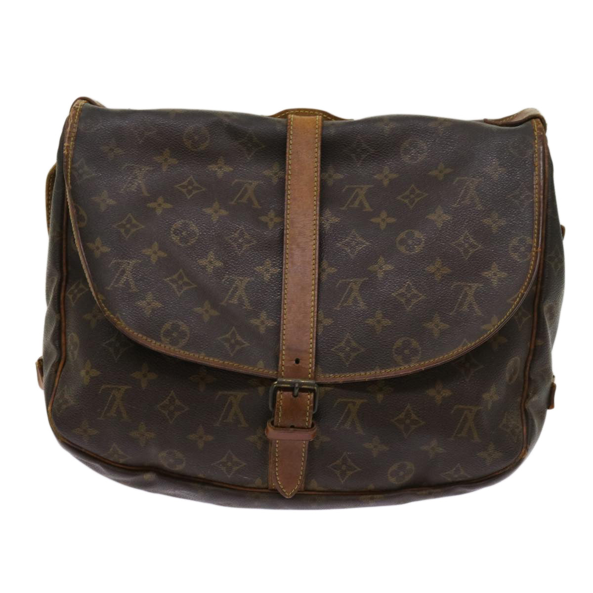 LOUIS VUITTON Monogram Saumur 35 Shoulder Bag M42254 LV Auth 64415 - 0