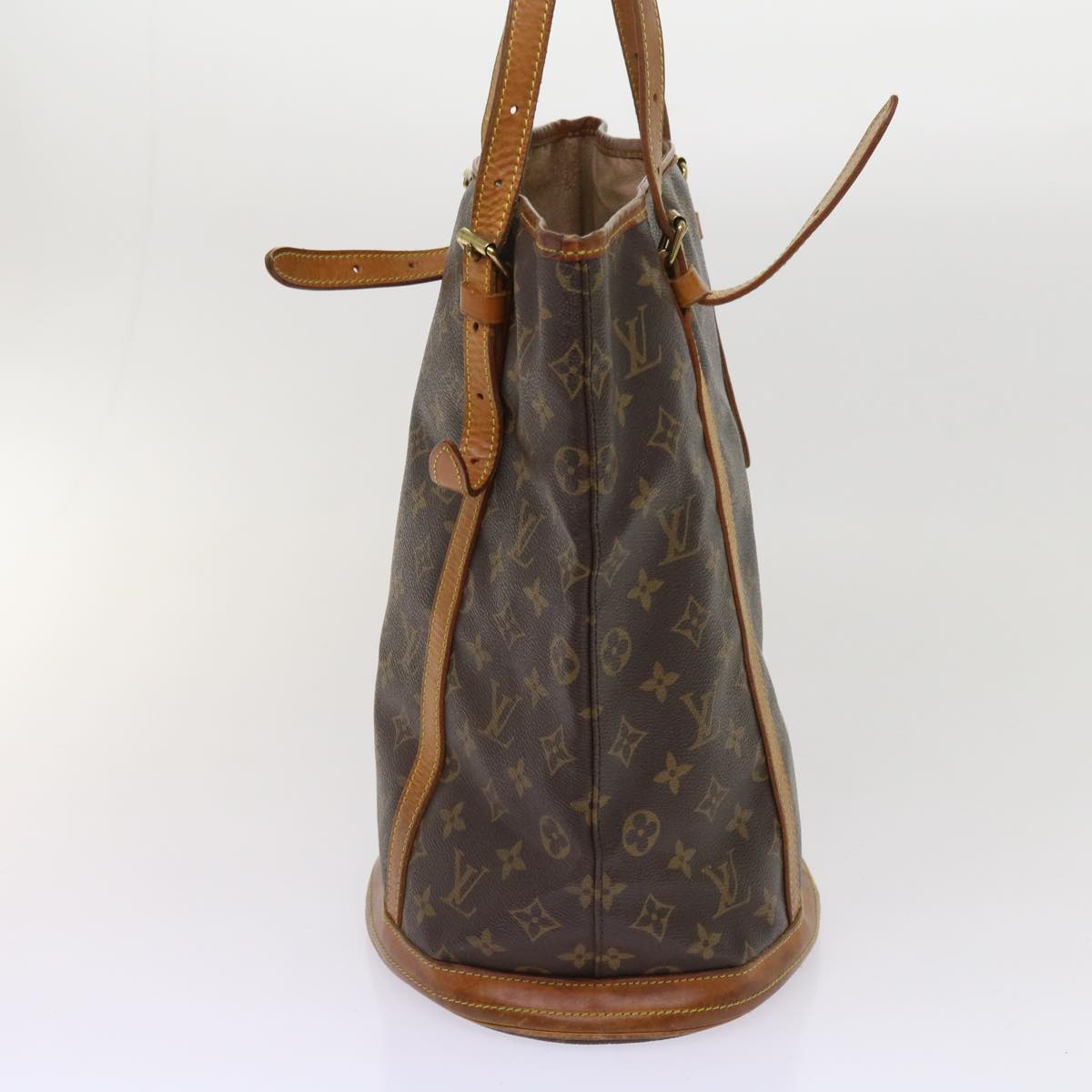 LOUIS VUITTON Monogram Bucket GM Shoulder Bag M42236 LV Auth 64420