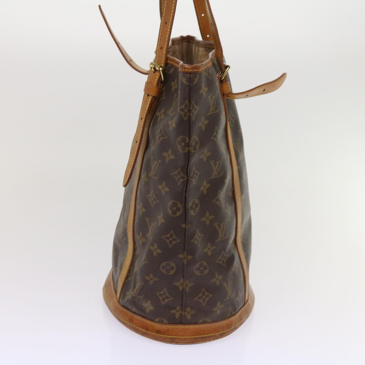 LOUIS VUITTON Monogram Bucket GM Shoulder Bag M42236 LV Auth 64420