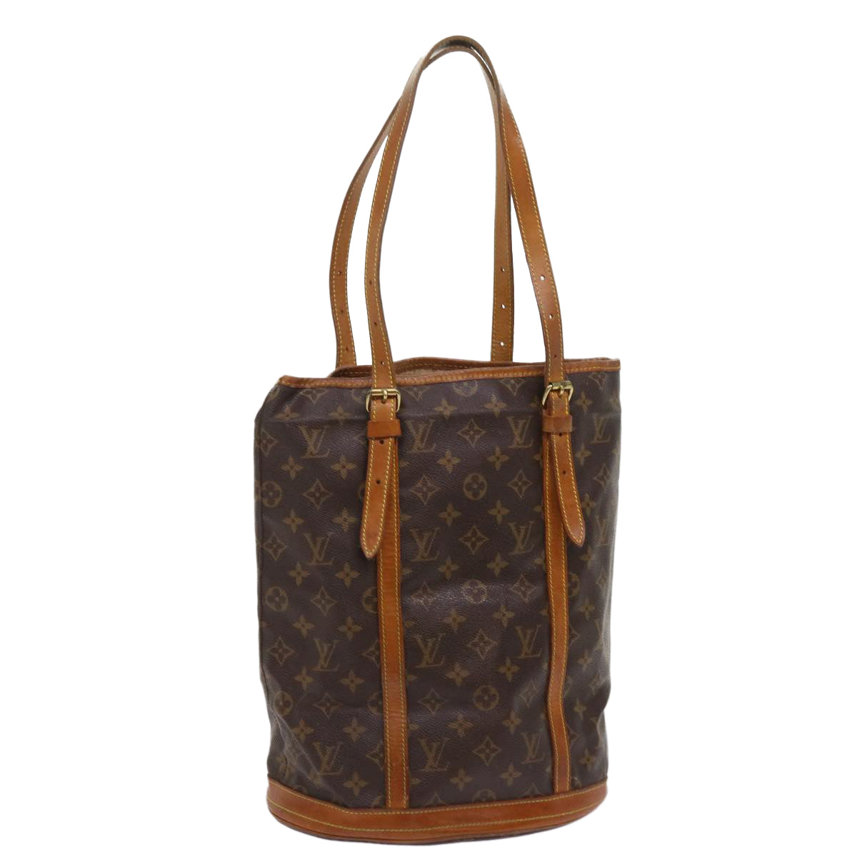 LOUIS VUITTON Monogram Bucket GM Shoulder Bag M42236 LV Auth 64421