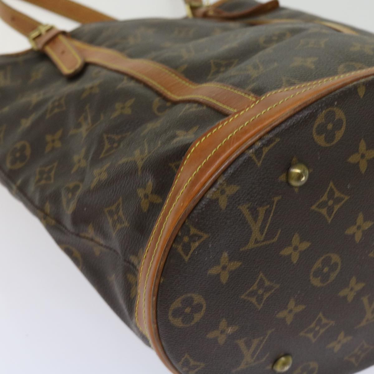 LOUIS VUITTON Monogram Bucket GM Shoulder Bag M42236 LV Auth 64421