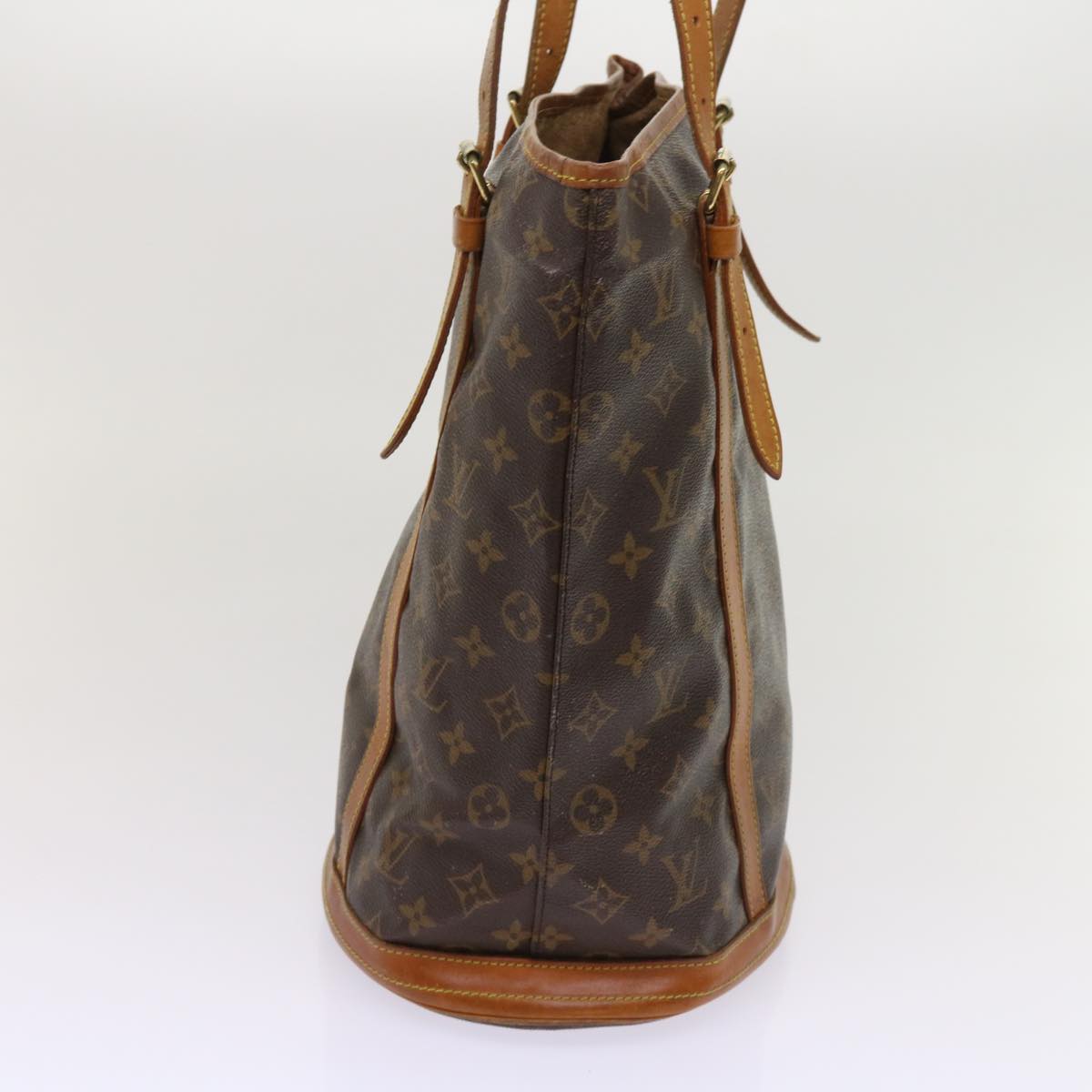 LOUIS VUITTON Monogram Bucket GM Shoulder Bag M42236 LV Auth 64421