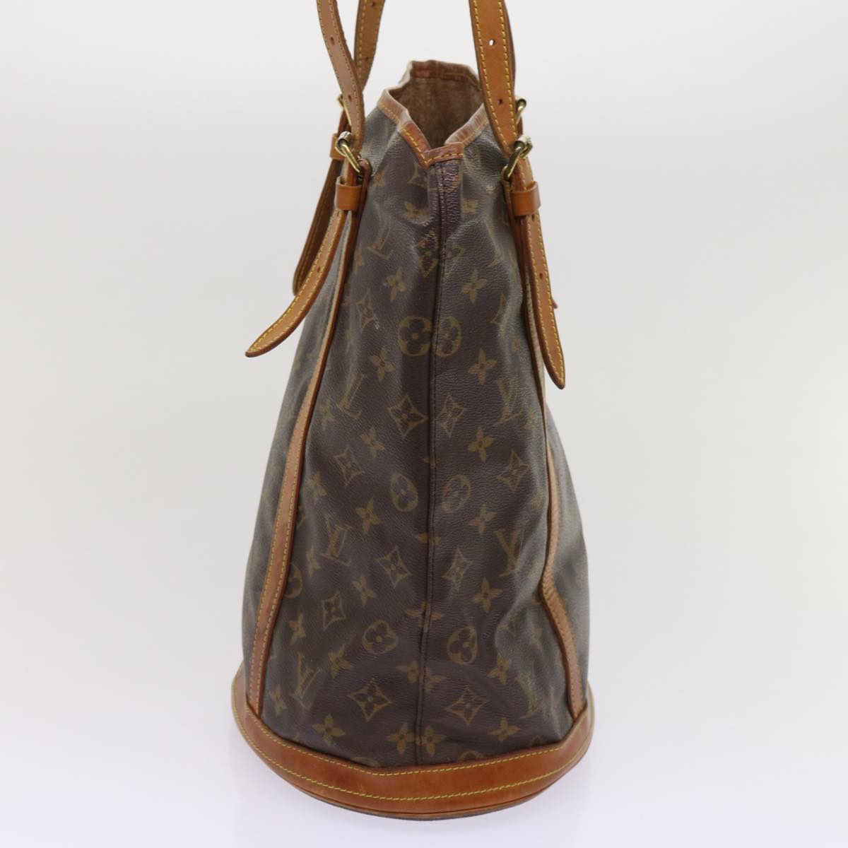 LOUIS VUITTON Monogram Bucket GM Shoulder Bag M42236 LV Auth 64421