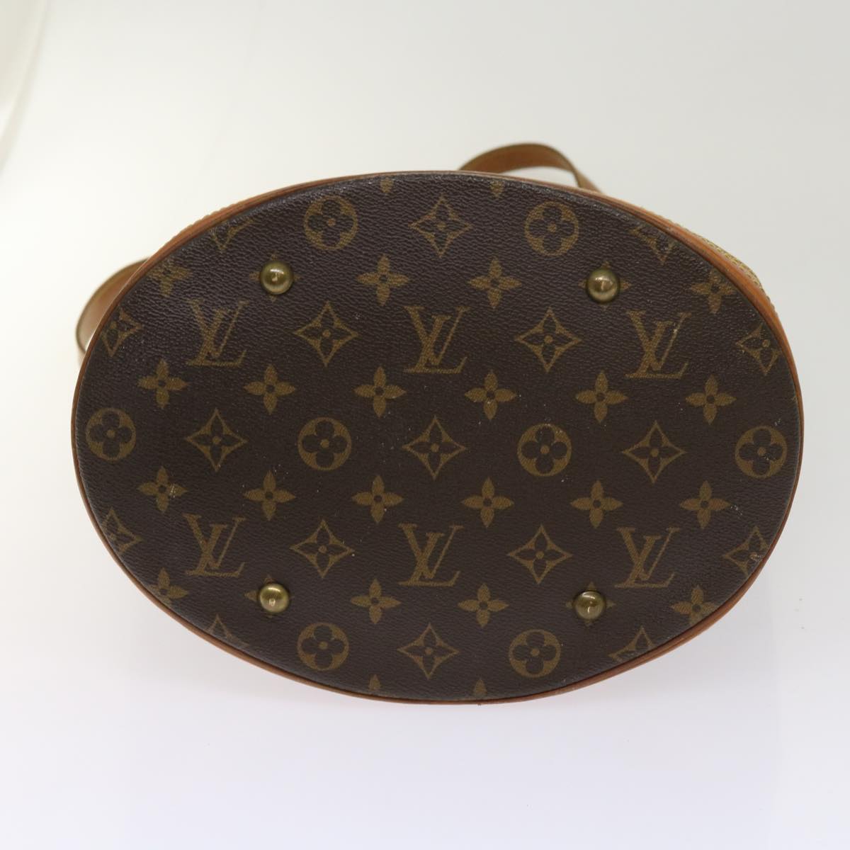 LOUIS VUITTON Monogram Bucket GM Shoulder Bag M42236 LV Auth 64421