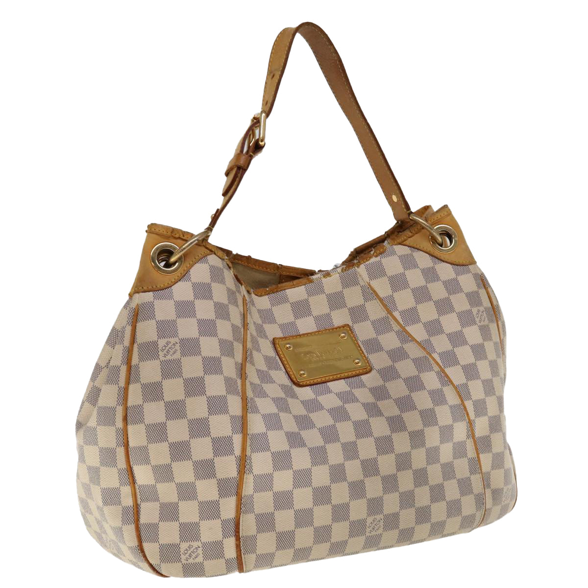 LOUIS VUITTON Damier Azur Galliera PM Shoulder Bag N55215 LV Auth 64439