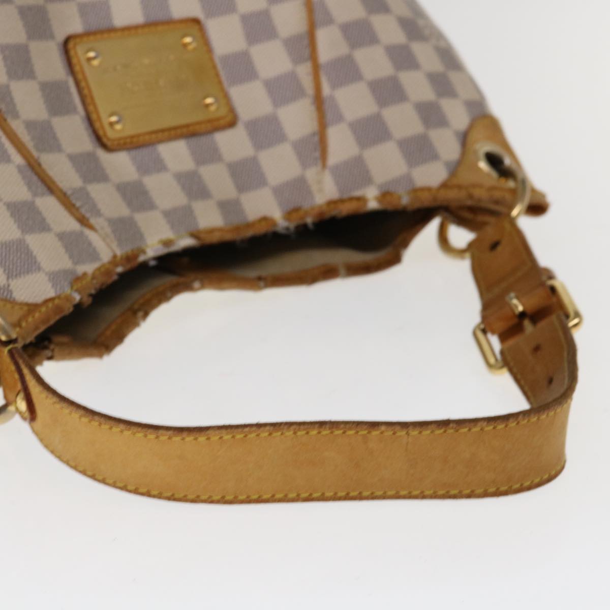 LOUIS VUITTON Damier Azur Galliera PM Shoulder Bag N55215 LV Auth 64439