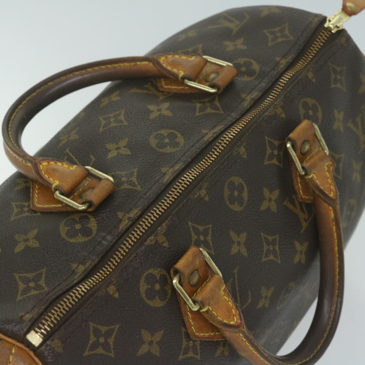 LOUIS VUITTON Monogram Speedy 30 Hand Bag M41526 LV Auth 64448