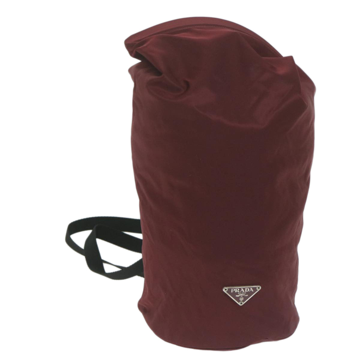 PRADA Shoulder Bag Nylon Bordeaux Auth 64455