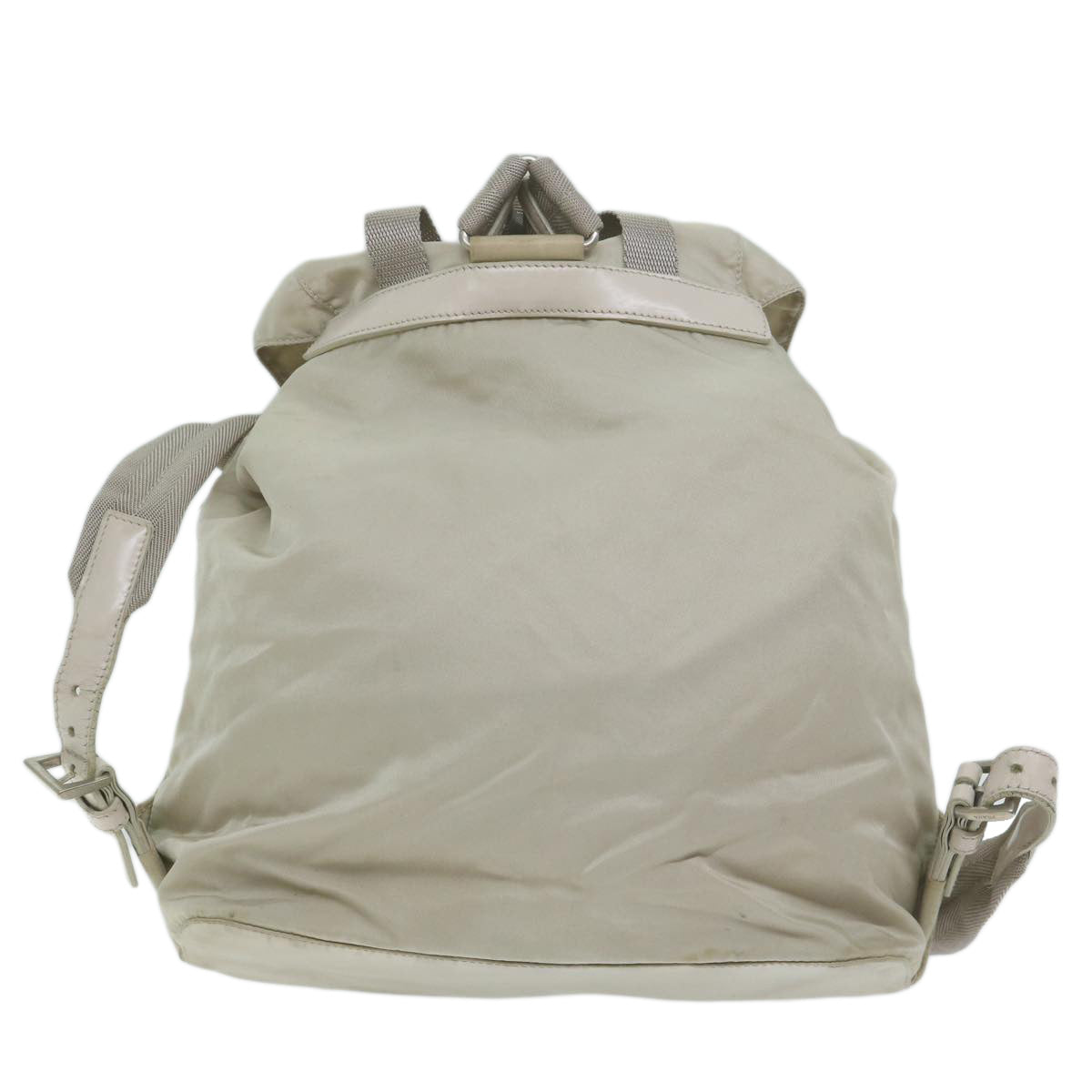 PRADA Backpack Nylon Ivory Auth 64459 - 0