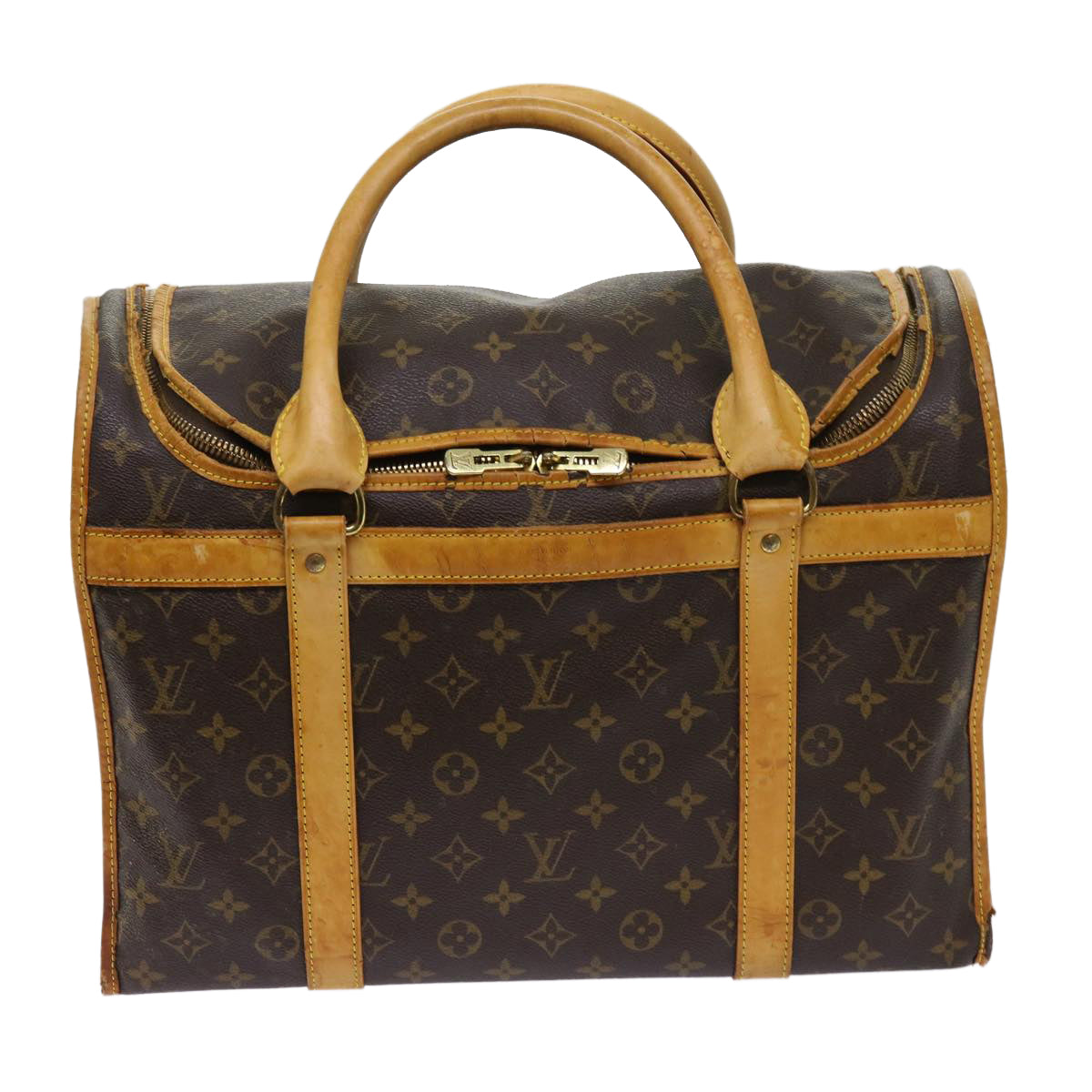 LOUIS VUITTON Monogram Sac Shan 50 Pet Carry M42021 LV Auth 64464