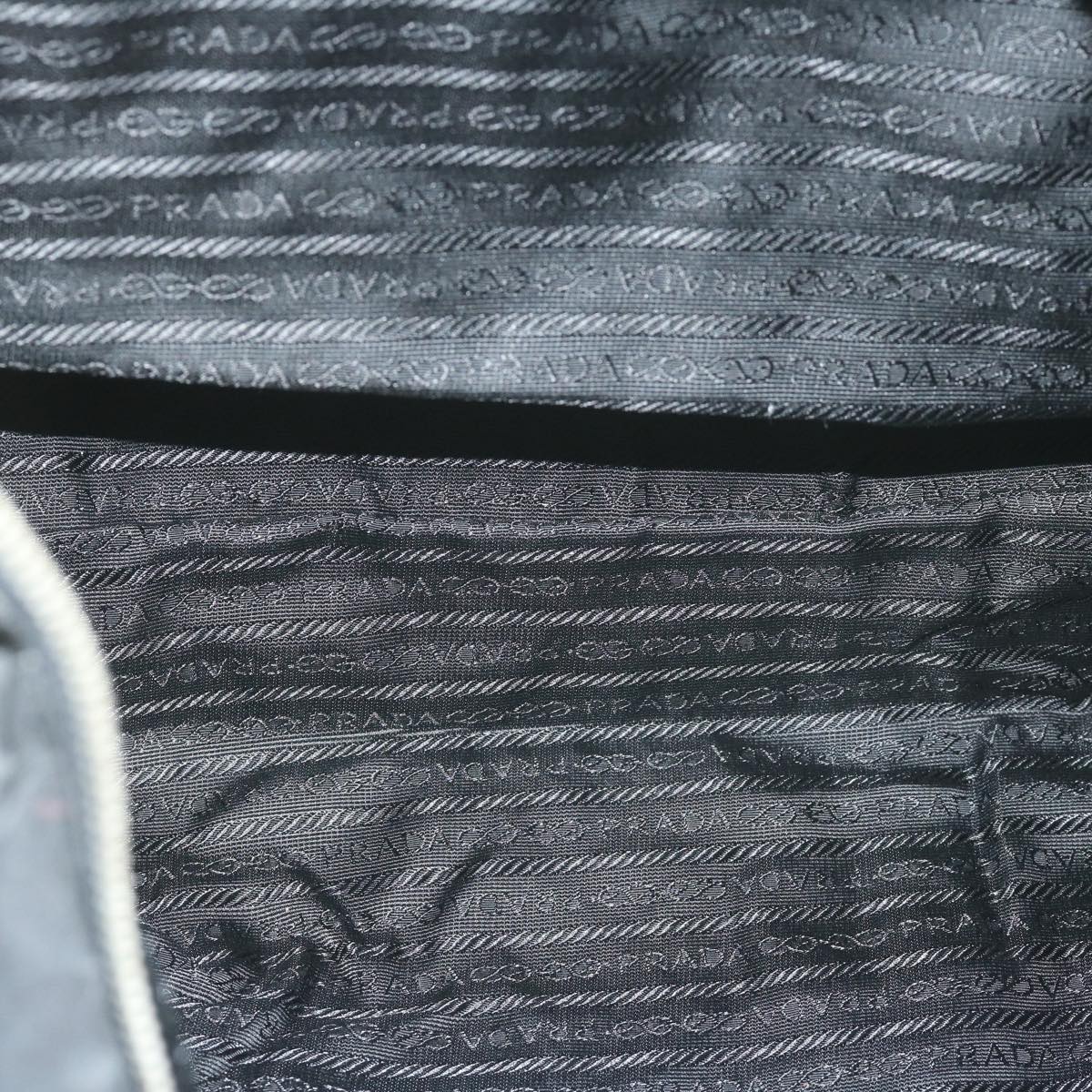 PRADA Tote Bag Nylon Black Auth 64476