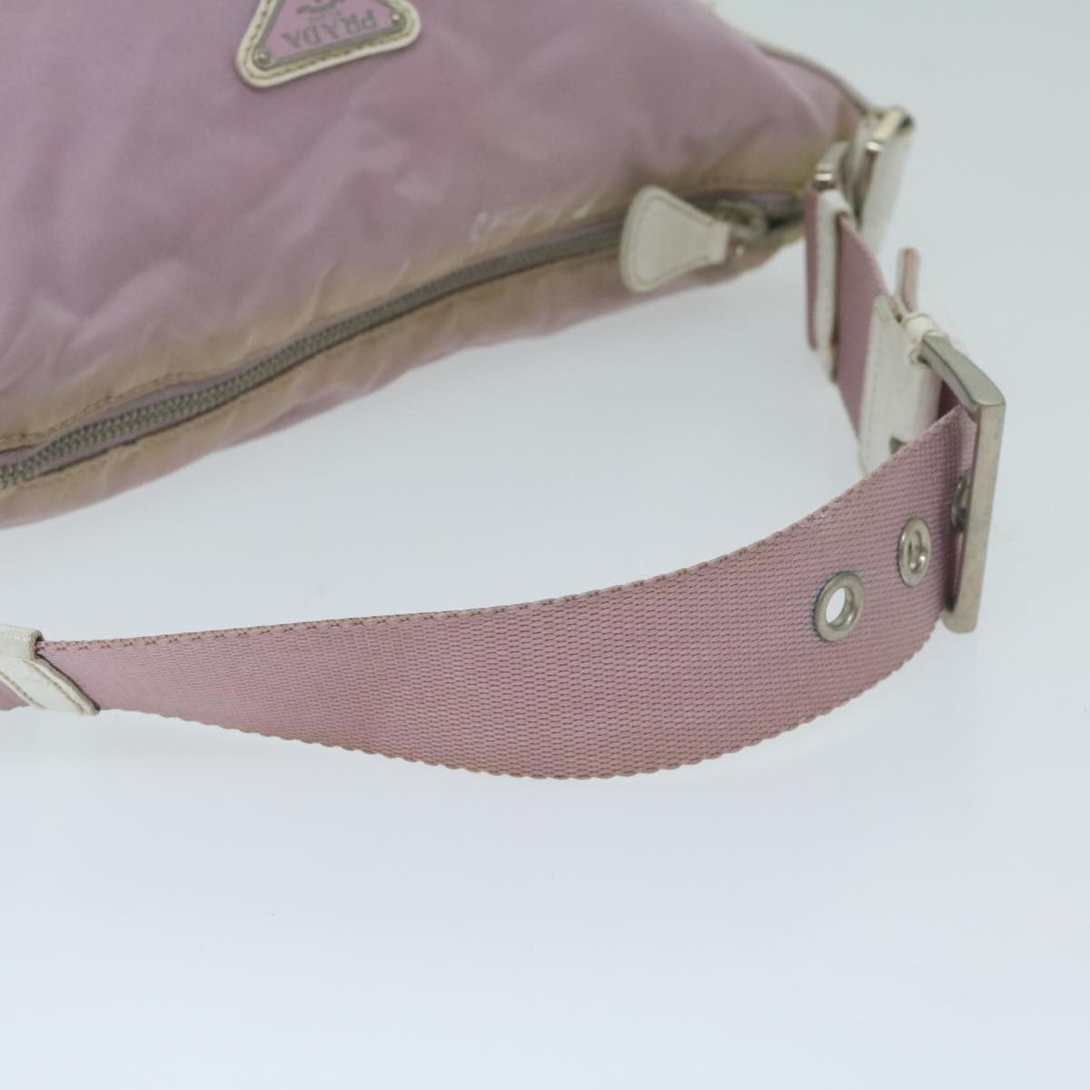 PRADA Shoulder Bag Nylon Pink Auth 64478