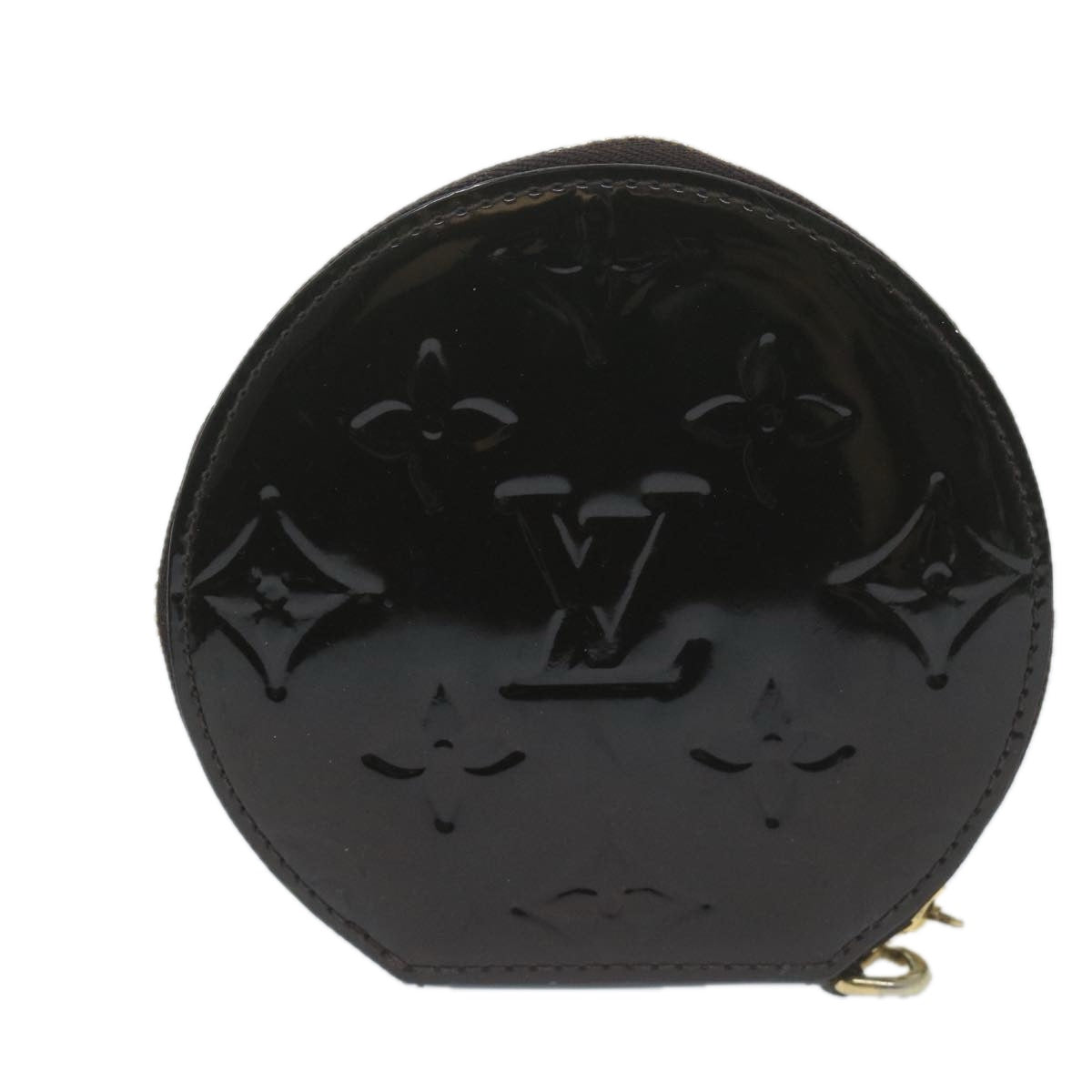 LOUIS VUITTON Vernis Porte Monnaie Ecruil Coin Purse Amarante M91386 Auth 64512 - 0