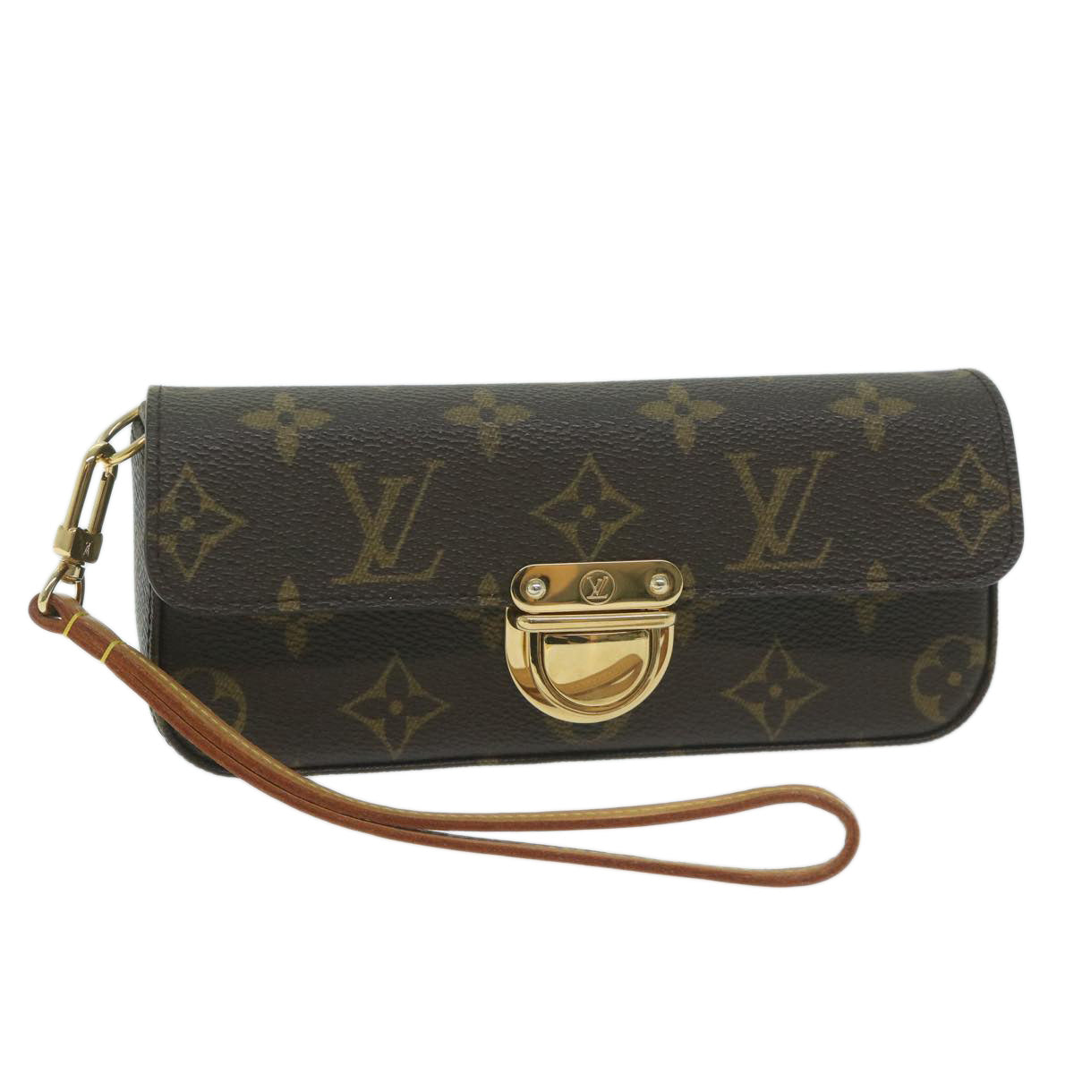 LOUIS VUITTON Monogram Pochette lagoon Glasses Case M60008 LV Auth 64517A