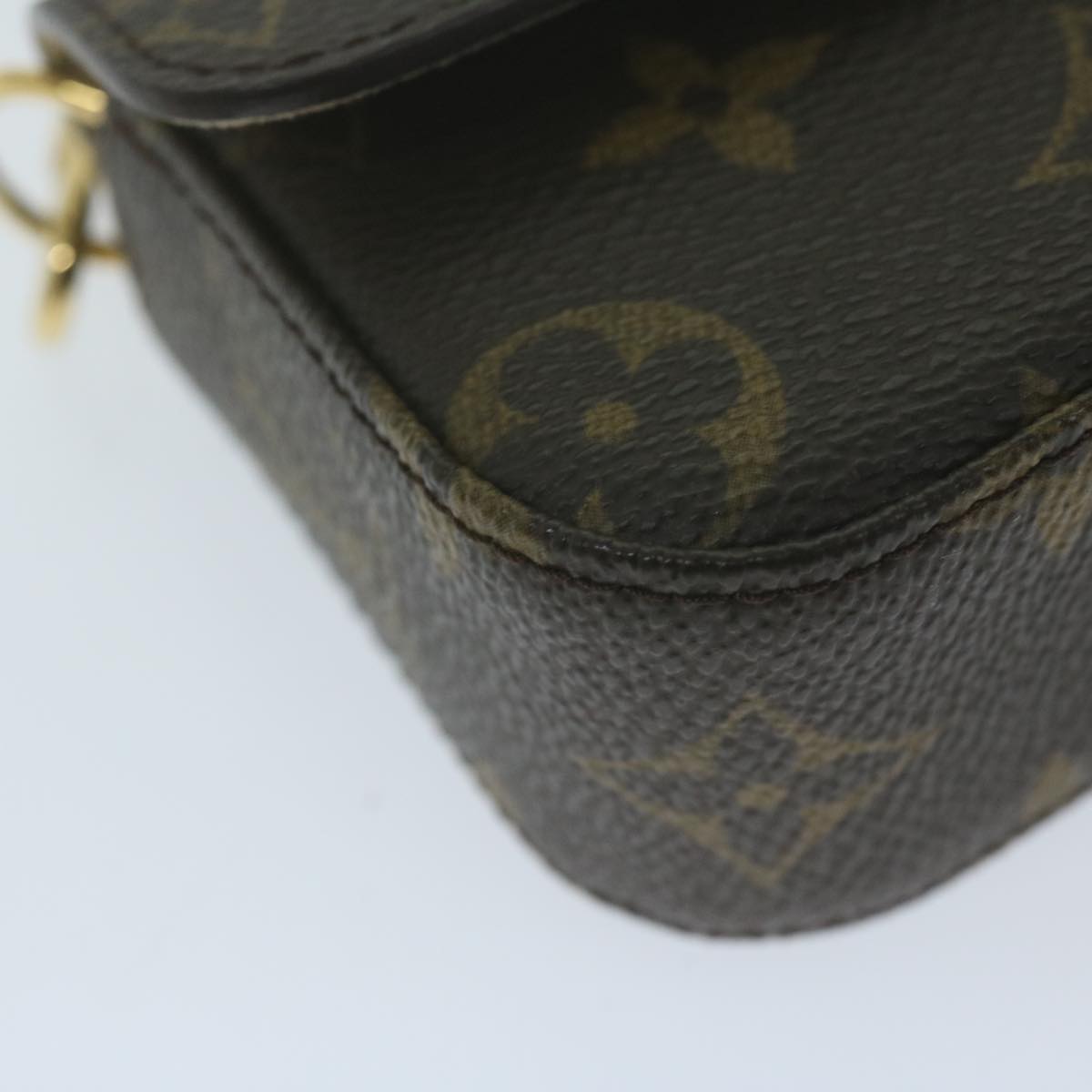 LOUIS VUITTON Monogram Pochette lagoon Glasses Case M60008 LV Auth 64517A