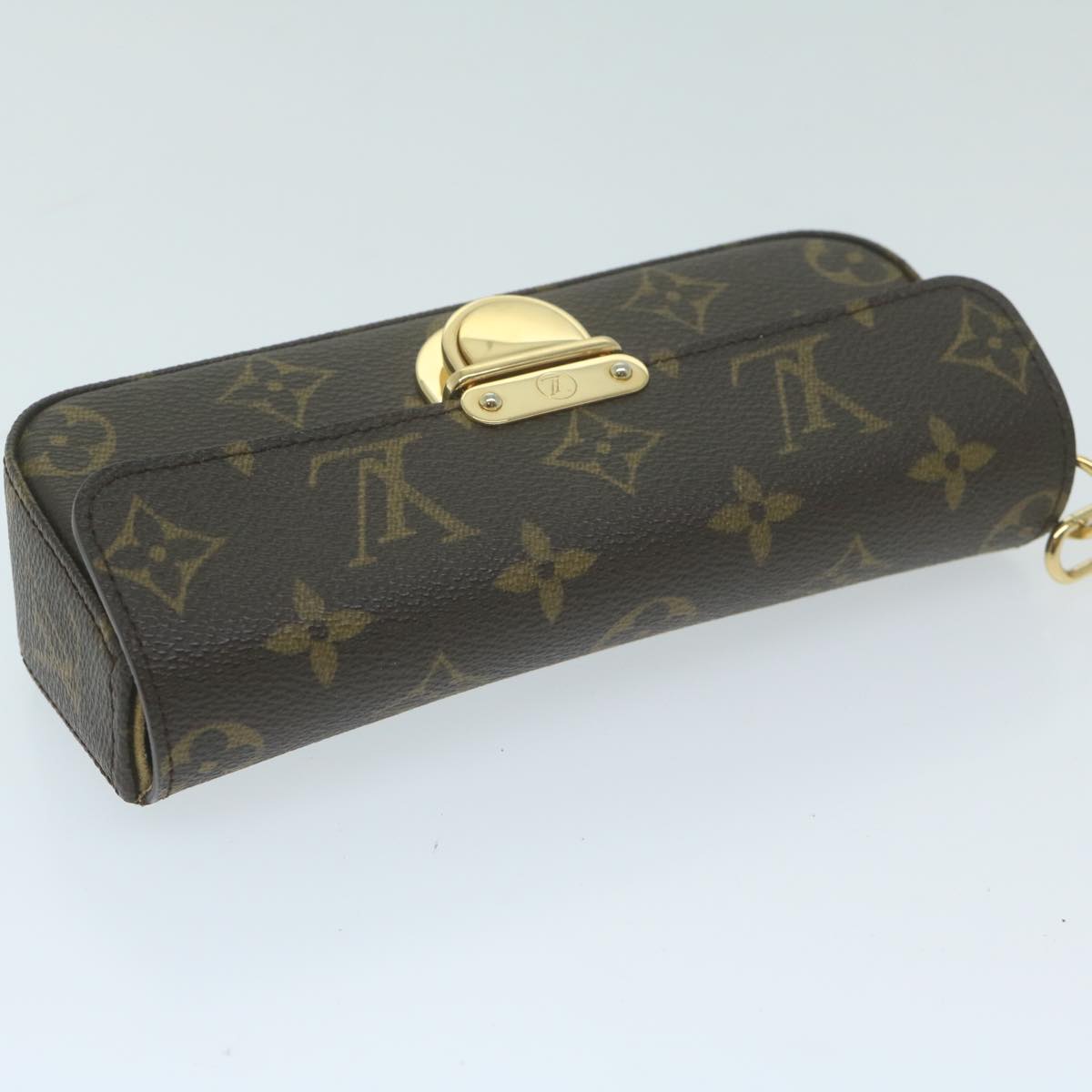 LOUIS VUITTON Monogram Pochette lagoon Glasses Case M60008 LV Auth 64517A