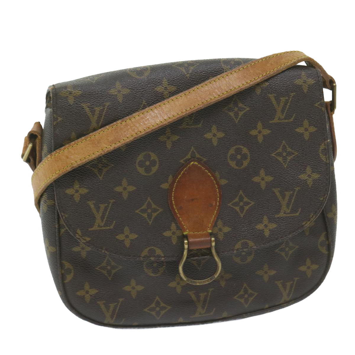 LOUIS VUITTON Monogram Saint Cloud GM Shoulder Bag M51242 LV Auth 64544