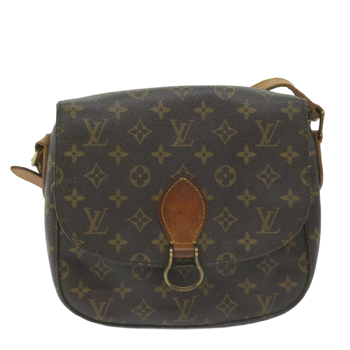 LOUIS VUITTON Monogram Saint Cloud GM Shoulder Bag M51242 LV Auth 64544