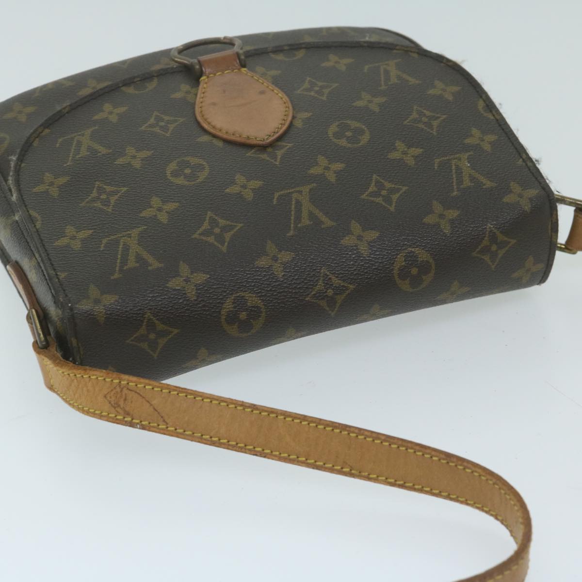 LOUIS VUITTON Monogram Saint Cloud GM Shoulder Bag M51242 LV Auth 64545