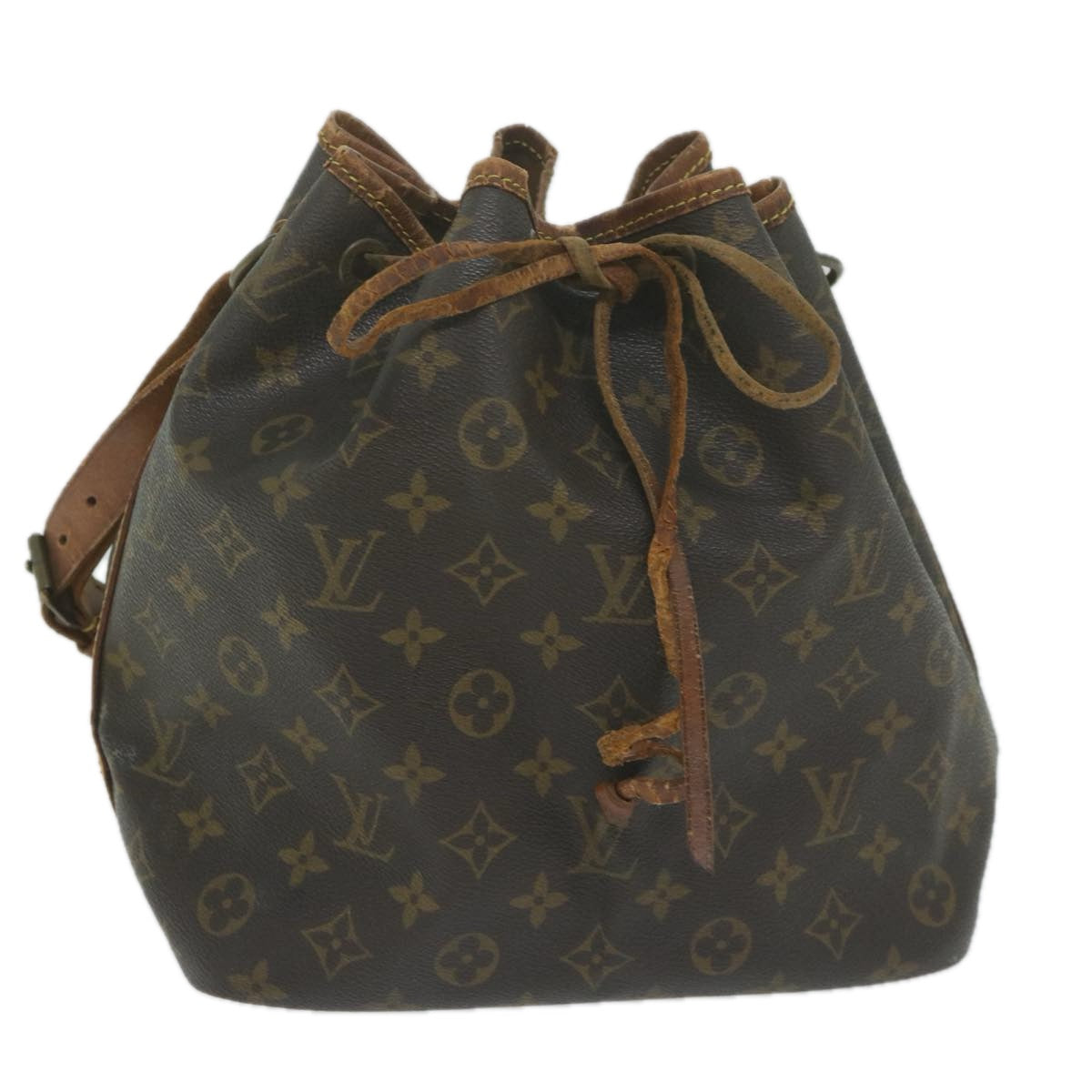 LOUIS VUITTON Monogram Petit Noe Shoulder Bag M42226 LV Auth 64565