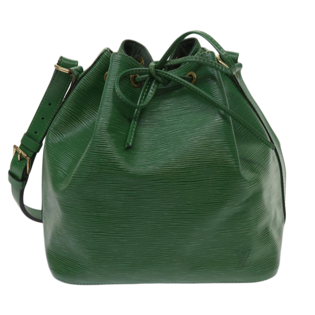 LOUIS VUITTON Epi Petit Noe Shoulder Bag Green M44104 LV Auth 64567