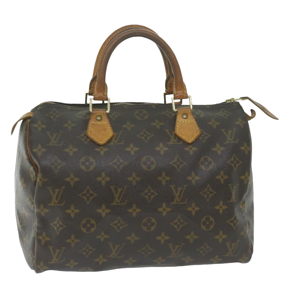 LOUIS VUITTON Monogram Speedy 30 Hand Bag M41526 LV Auth 64579