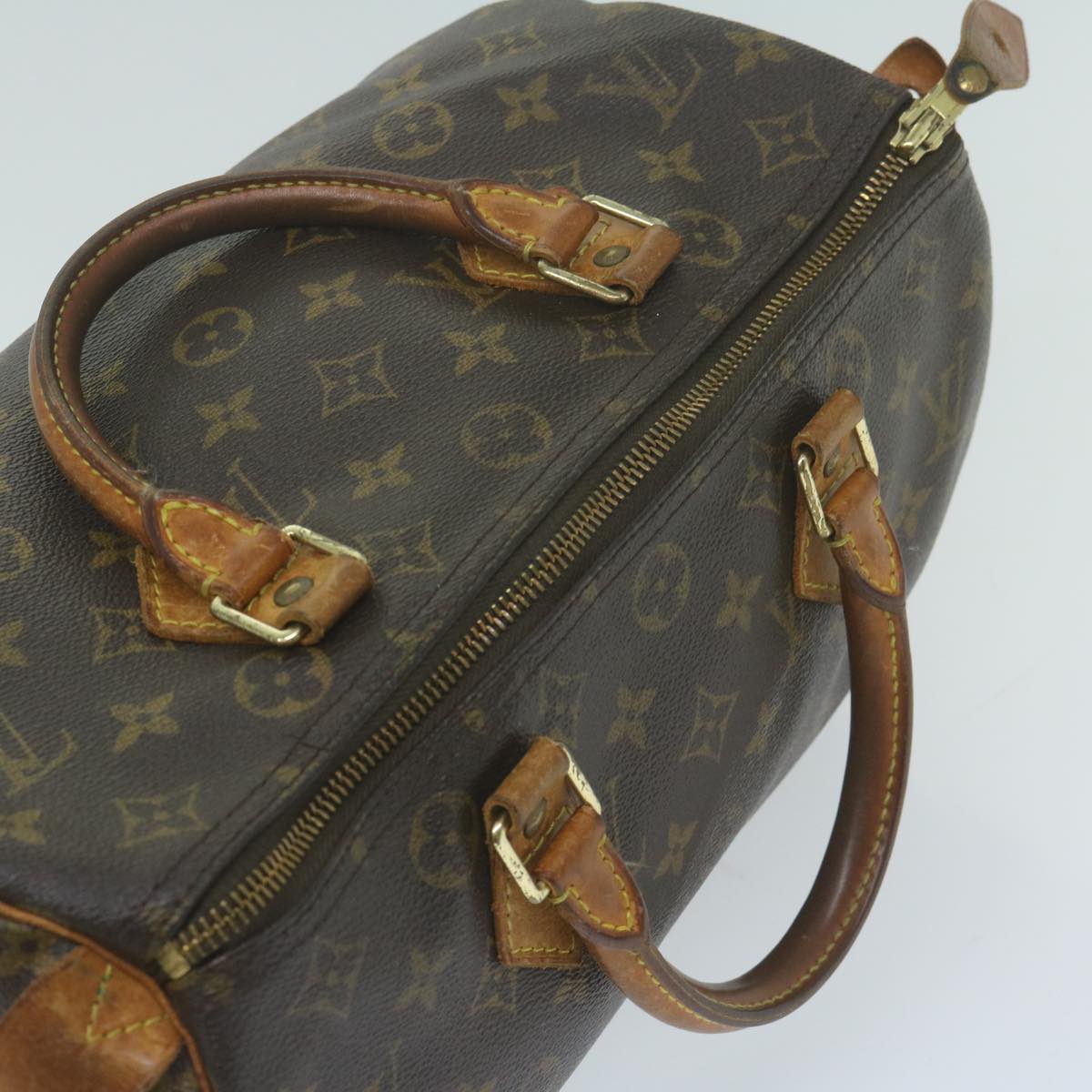 LOUIS VUITTON Monogram Speedy 30 Hand Bag M41526 LV Auth 64579