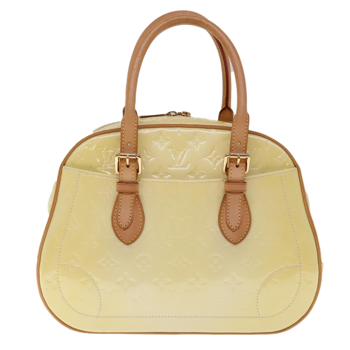 LOUIS VUITTON Monogram Vernis Summit Drive Hand Bag Perle M93514 LV Auth 64592 - 0