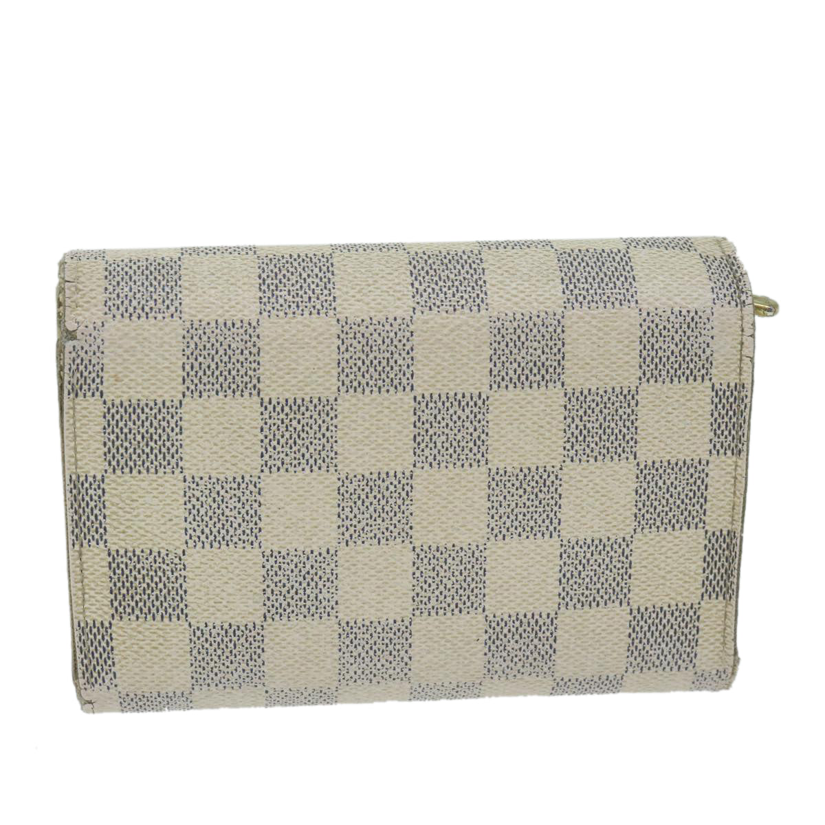 LOUIS VUITTON Damier Azur Portefeuille Alexandra Wallet N63068 LV Auth 64617 - 0